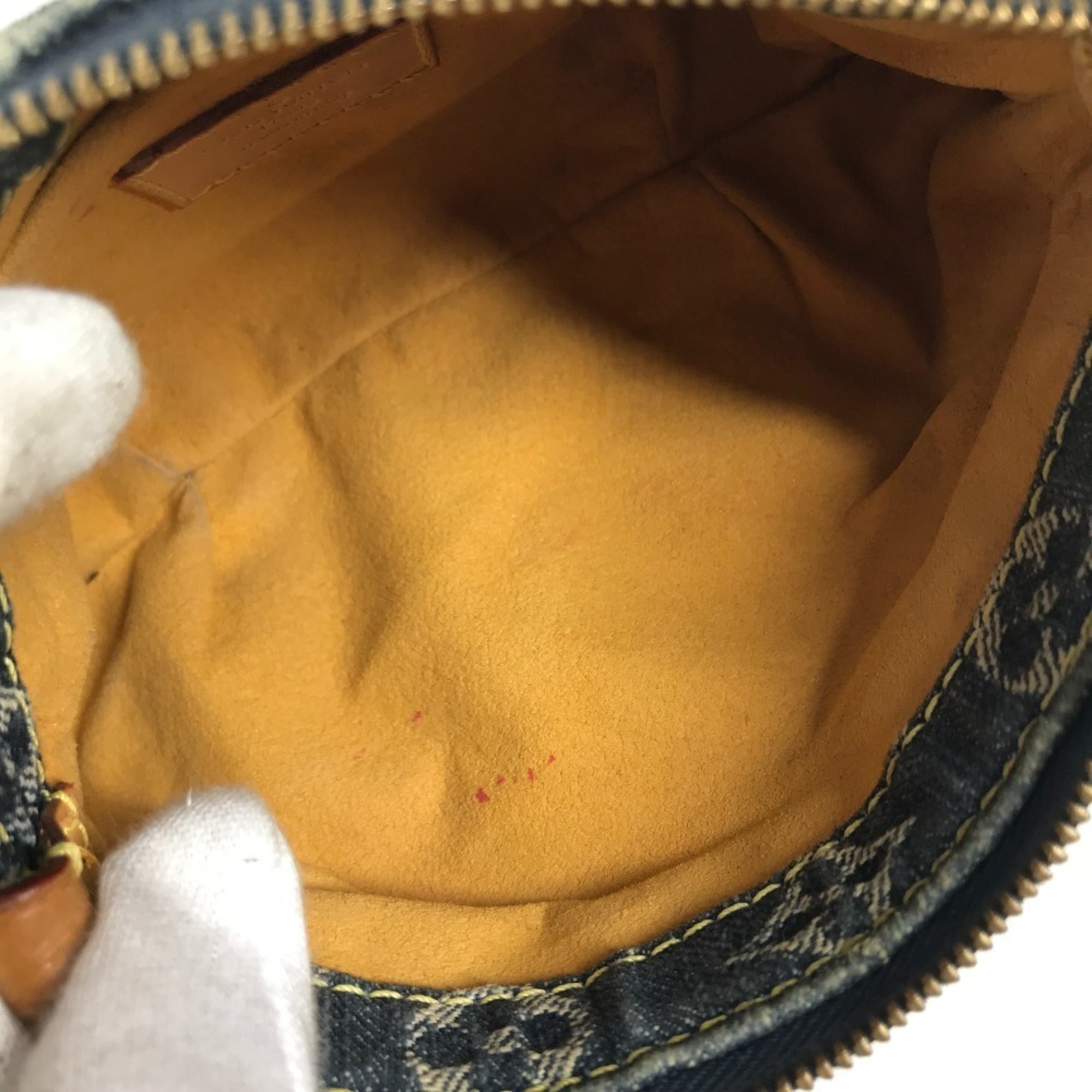 Louis Vuitton Monogram Denim Blue Monogram Denim Handbag (Pre-Owned)