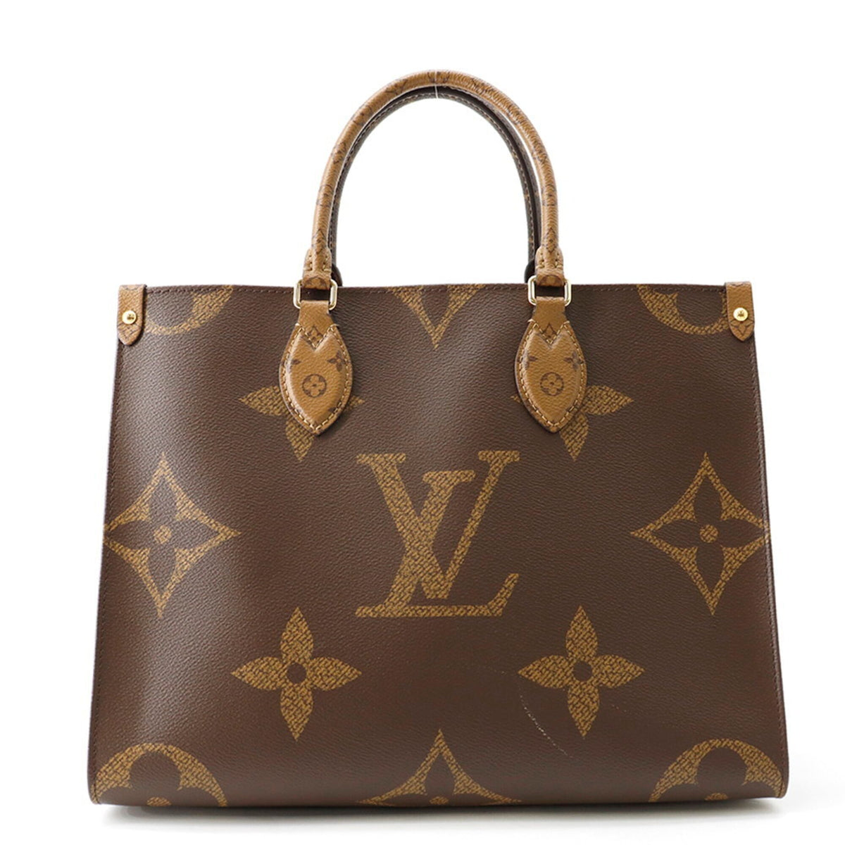 Louis Vuitton Monogram Reverse Red Color Monogram Reverse Handbag Tote Bag (Pre-Owned)