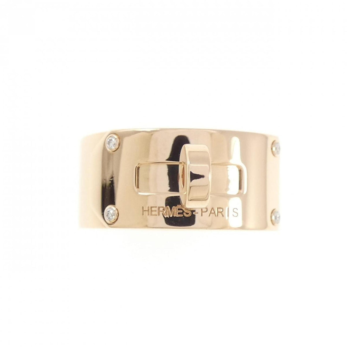 Hermes Pink Gold (18K) Band Ring (Pre-Owned)