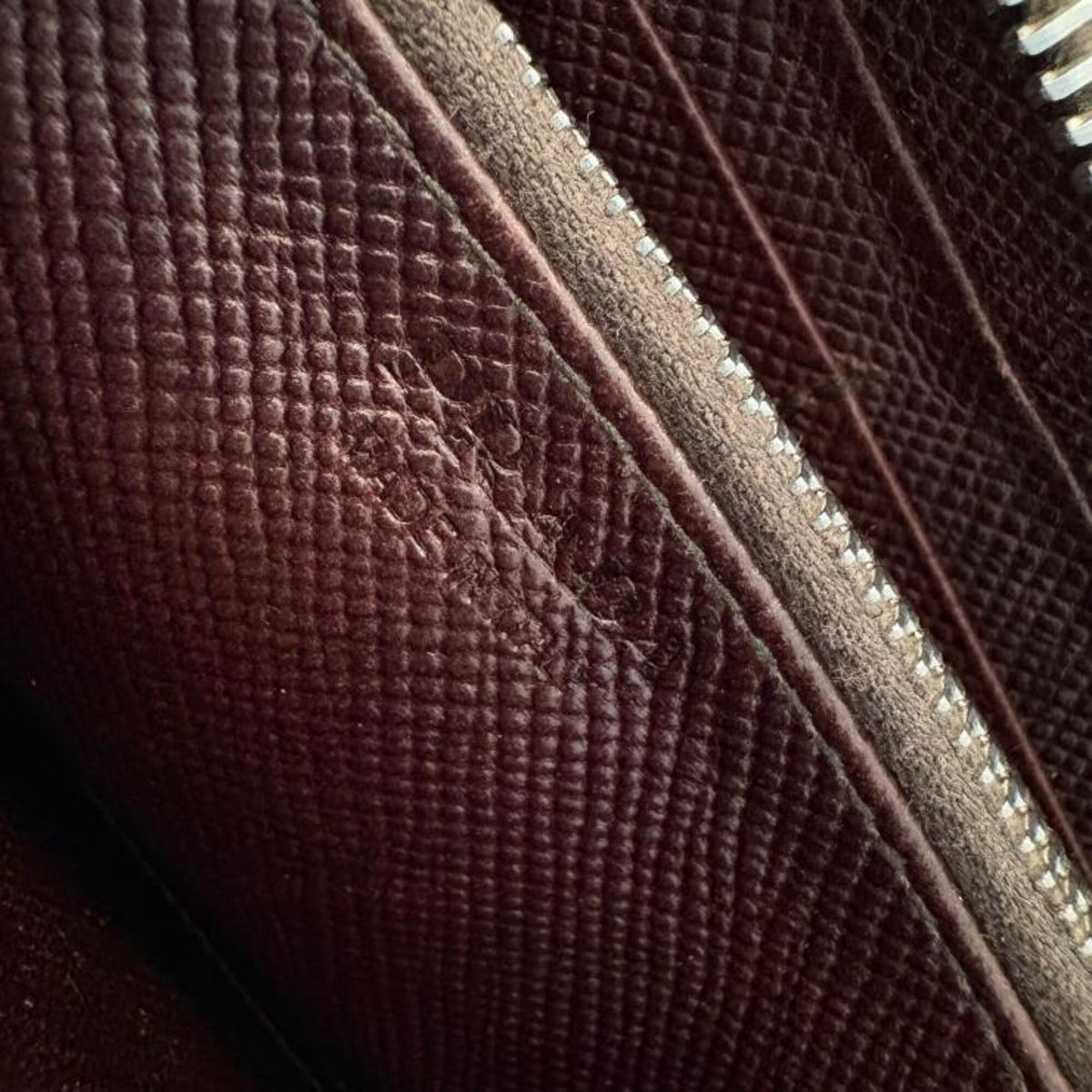 Prada Brown Saffiano Long Wallet (Bi-Fold) (Pre-Owned)
