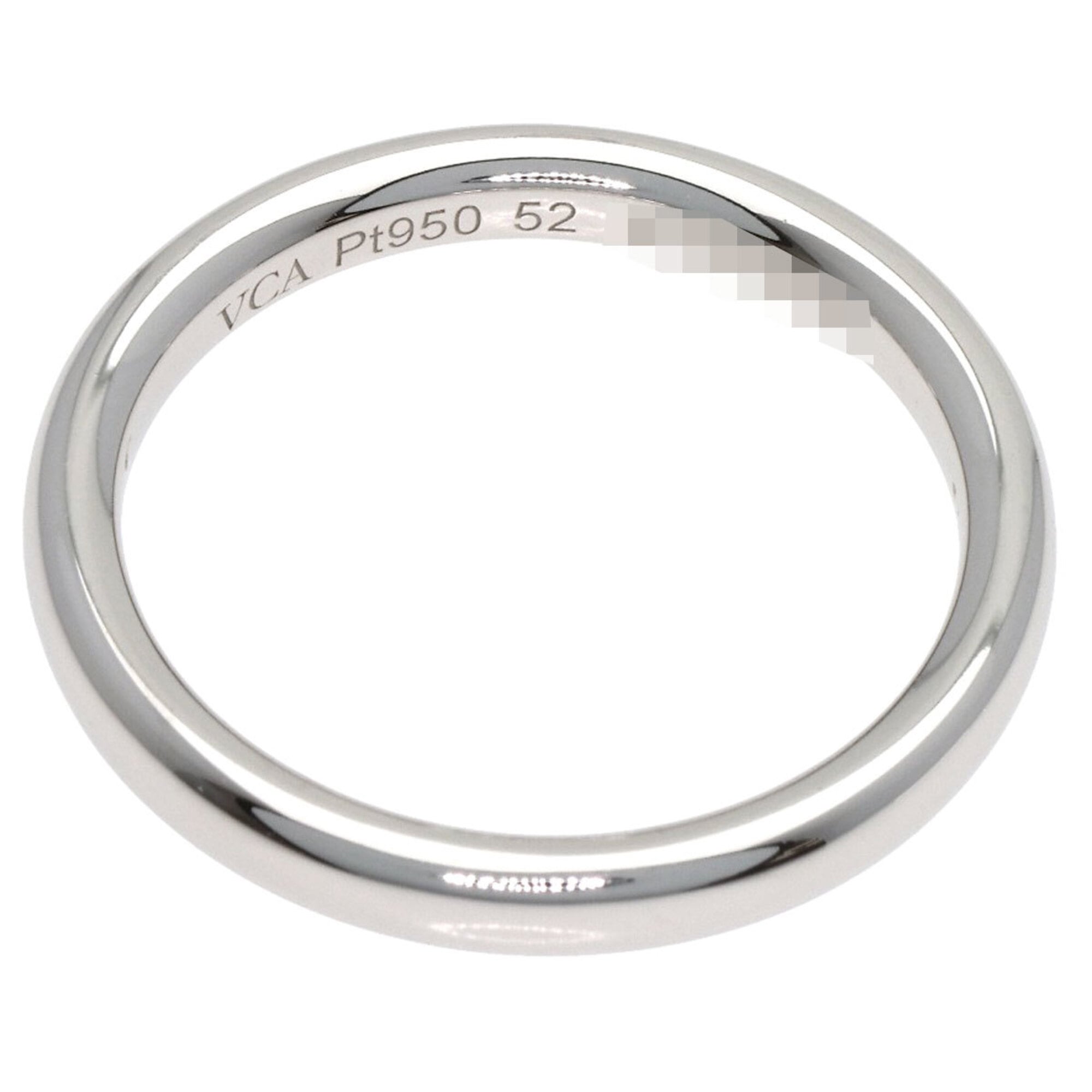 Van Cleef & Arpels Platinum 950 Band Ring (Pre-Owned)
