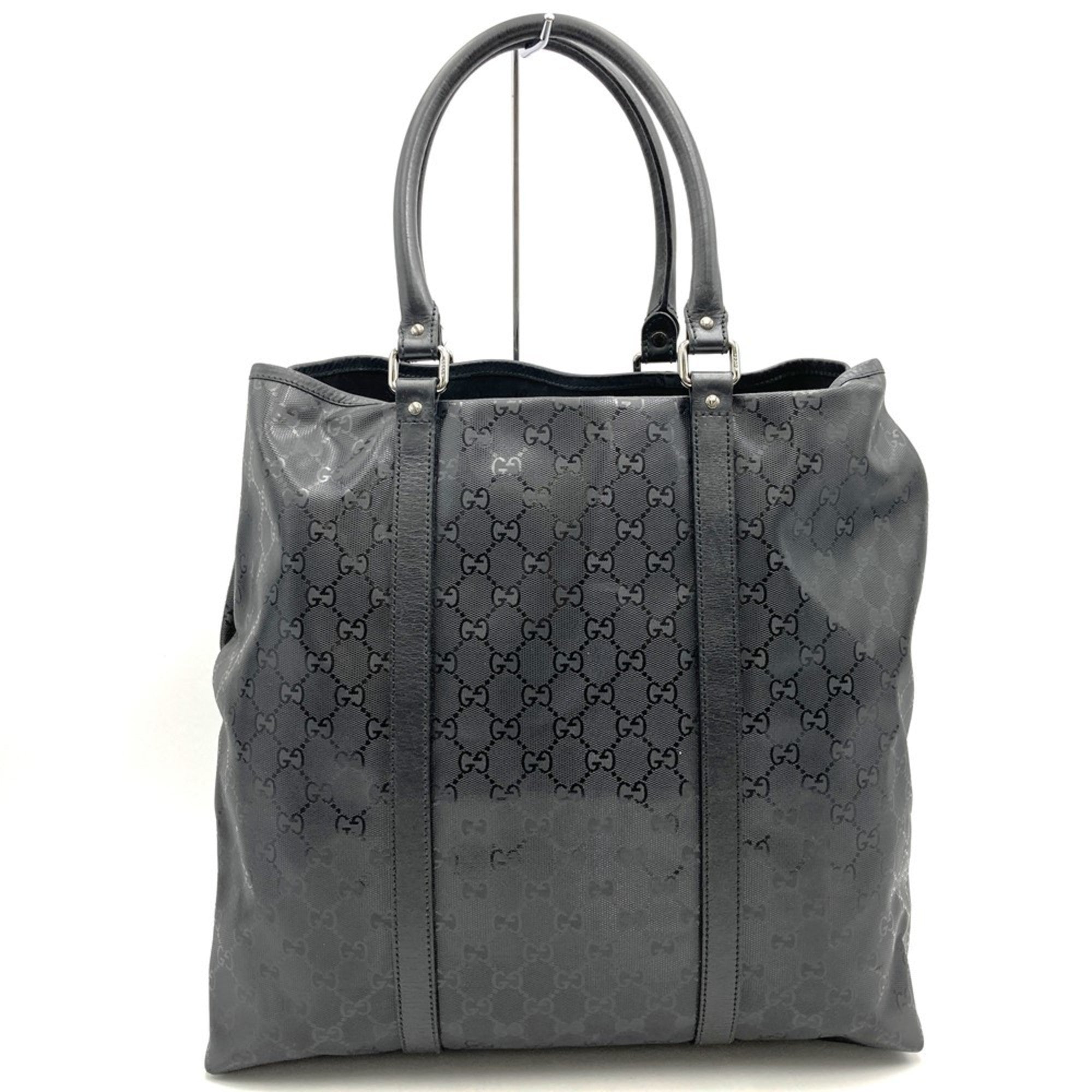 Gucci Gg Imprimé Black Gg Imprimé Tote Bag (Pre-Owned)