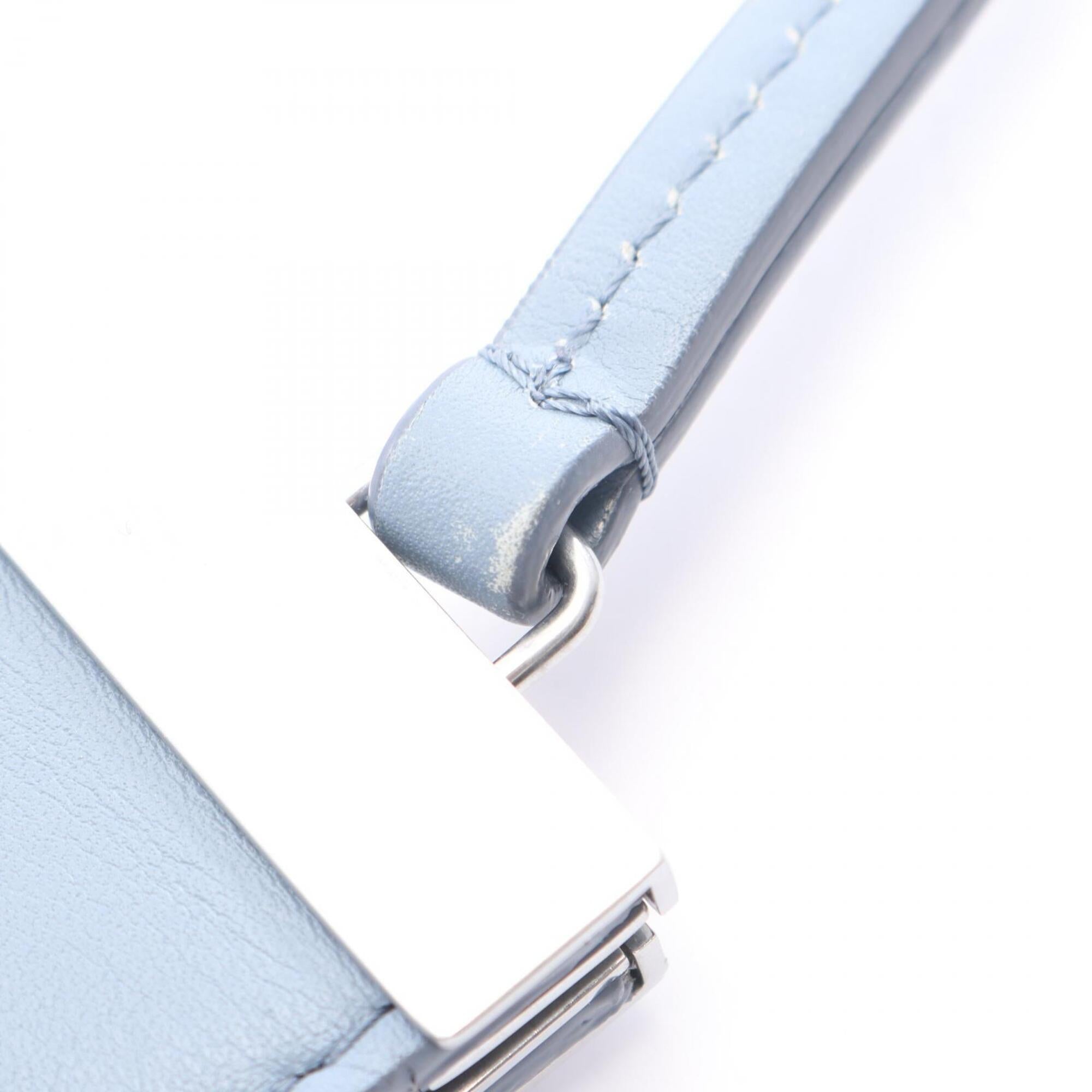 Celine Blue Leather Handbag Shoulder Bag (Pre-Owned)