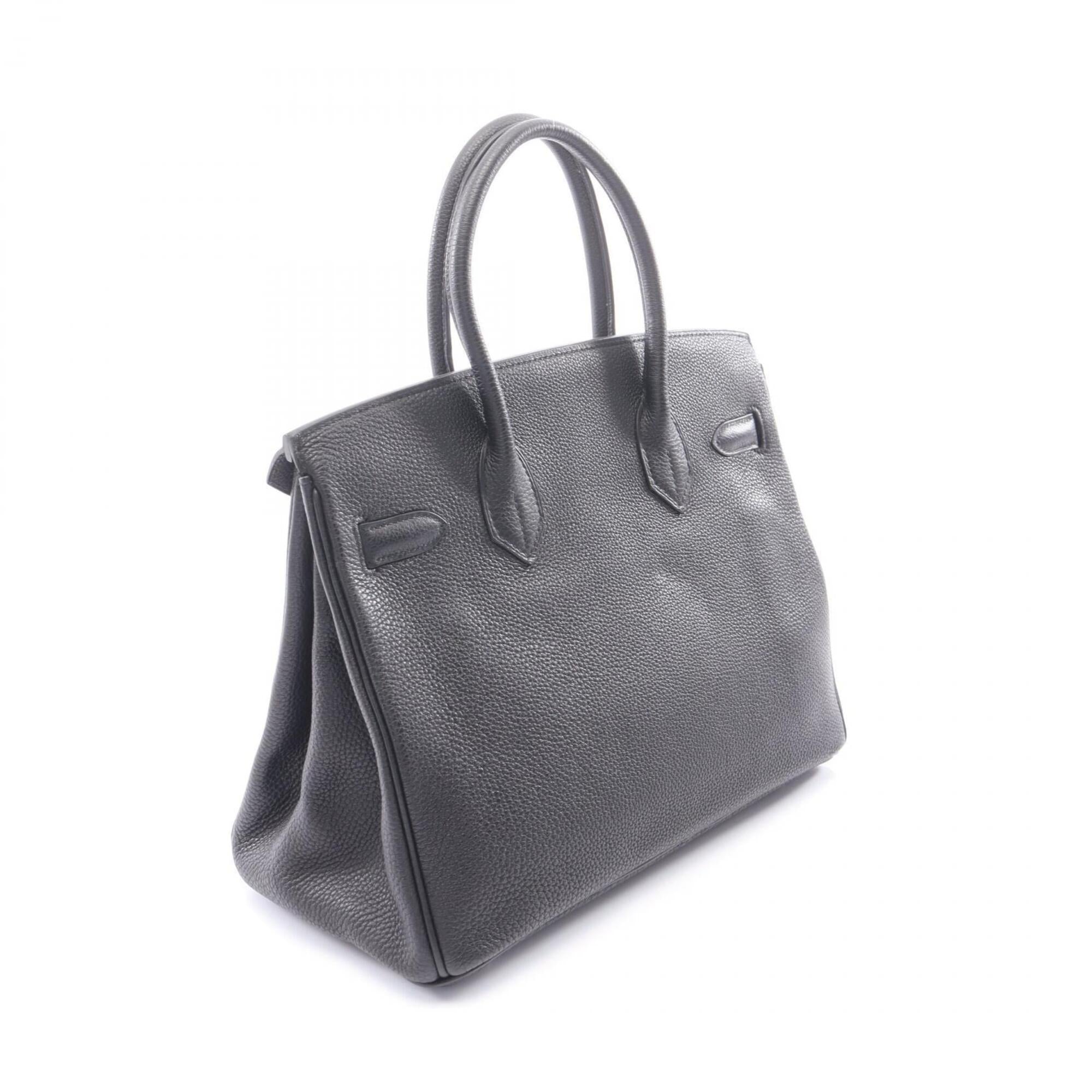 Hermes Black Togo Leather Handbag (Pre-Owned)