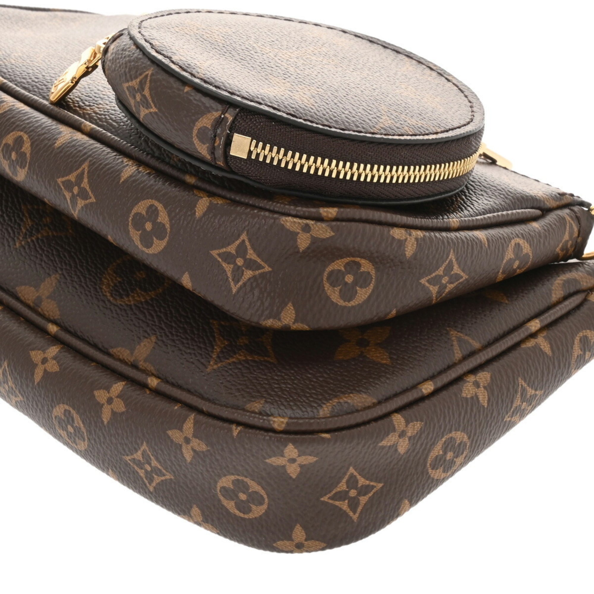 Louis Vuitton Khaki Monogram Pochette Shoulder Bag (Pre-Owned)