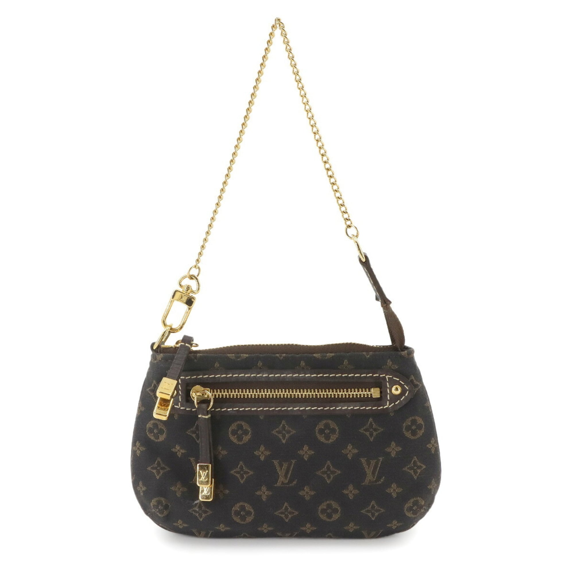 Louis Vuitton Ebene Monogram Mini Lin Handbag Pochette (Pre-Owned)