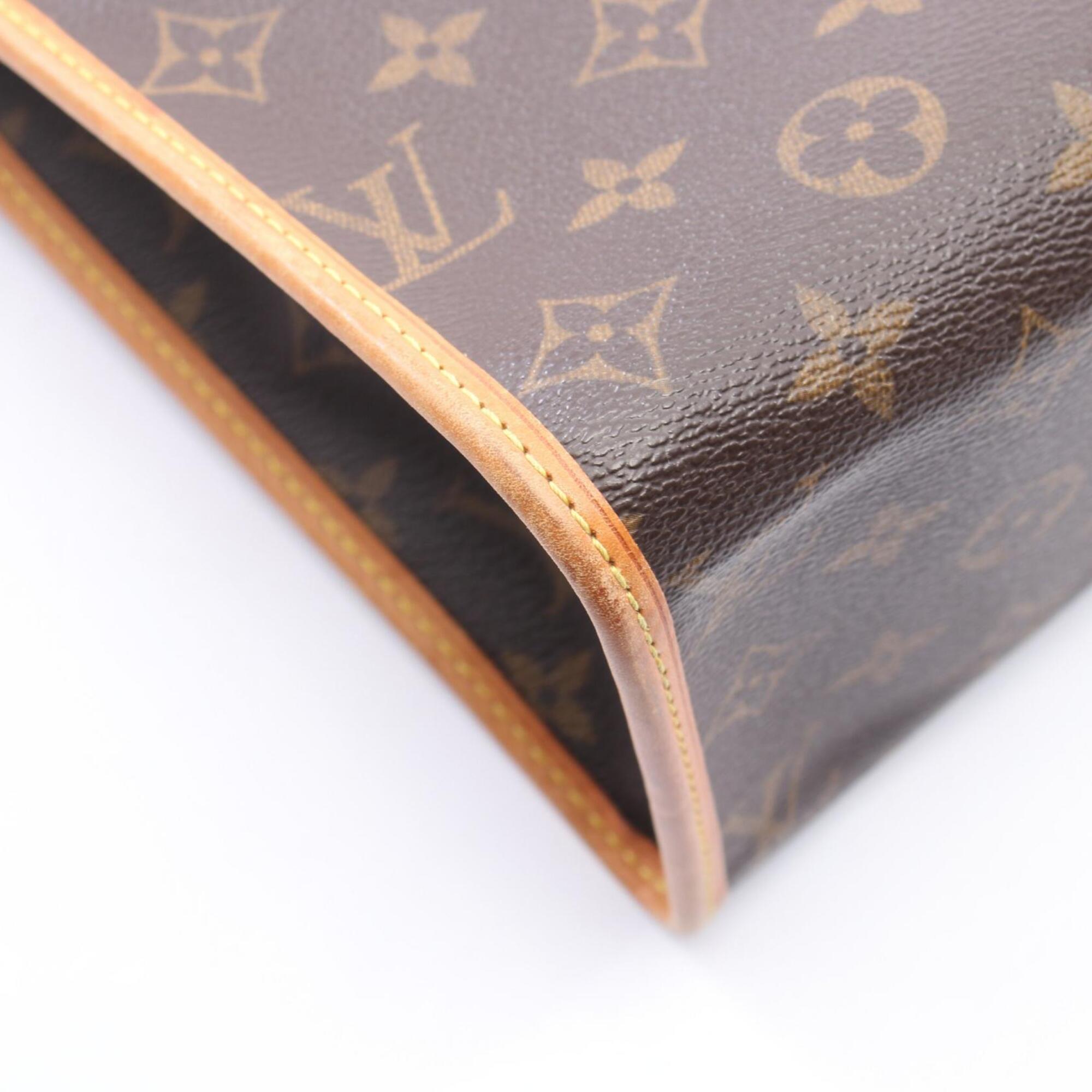 Louis Vuitton Brown Pvc Leather Handbag Tote Bag (Pre-Owned)