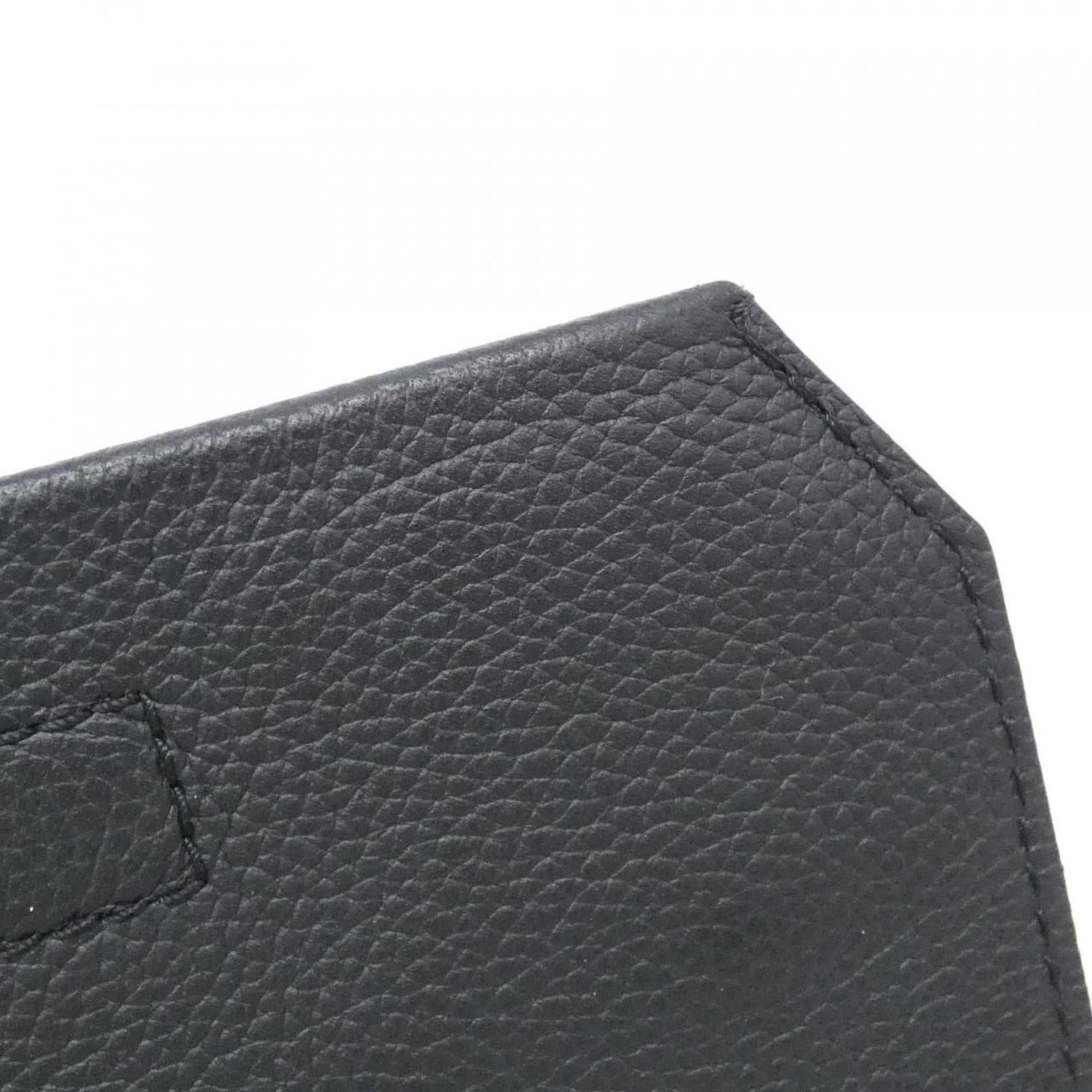 Louis Vuitton Black Leather Shoulder Bag (Pre-Owned)