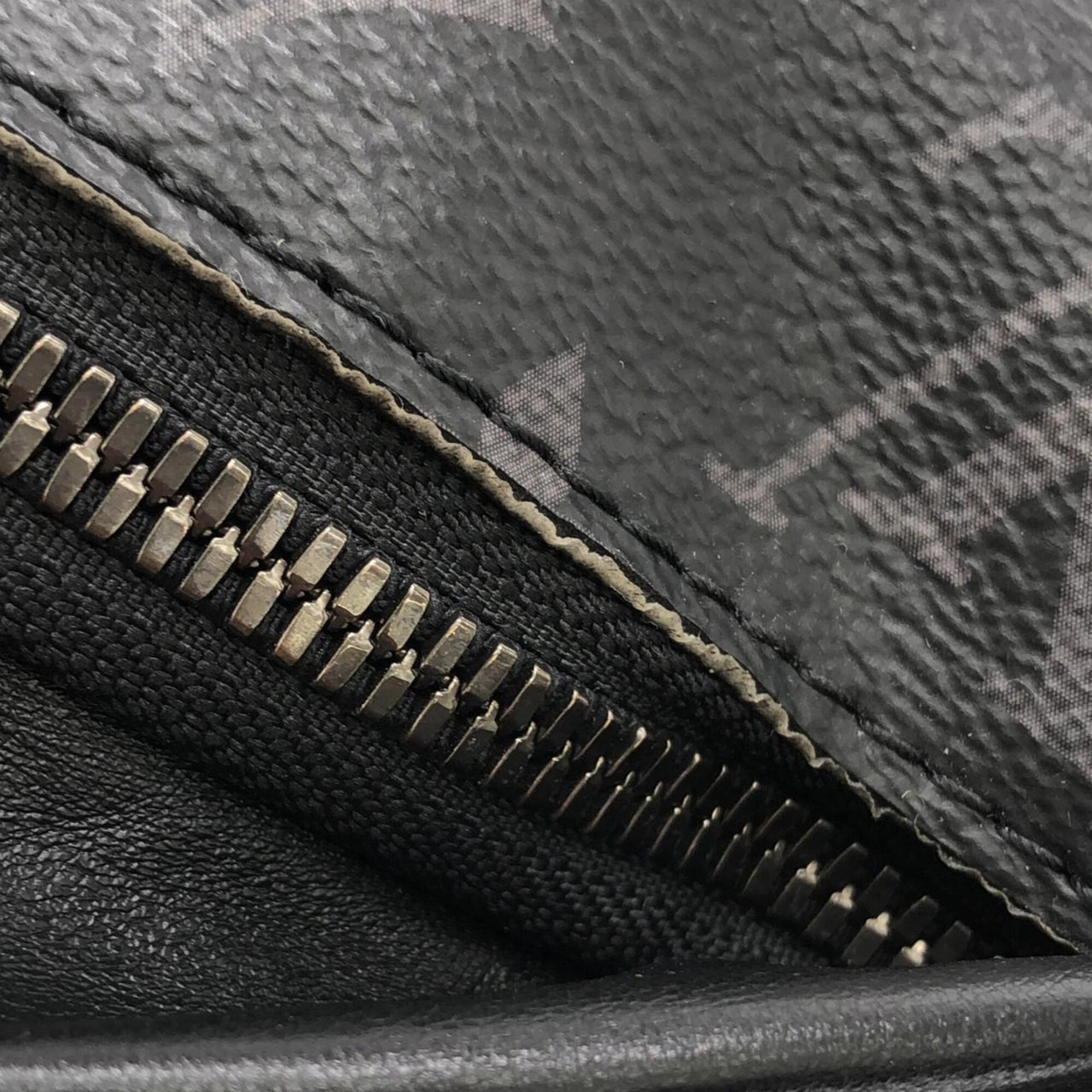 Louis Vuitton Black Coated Canvas Fanny Pack Shoulder Bag Sling Bag (Pre-Owned)