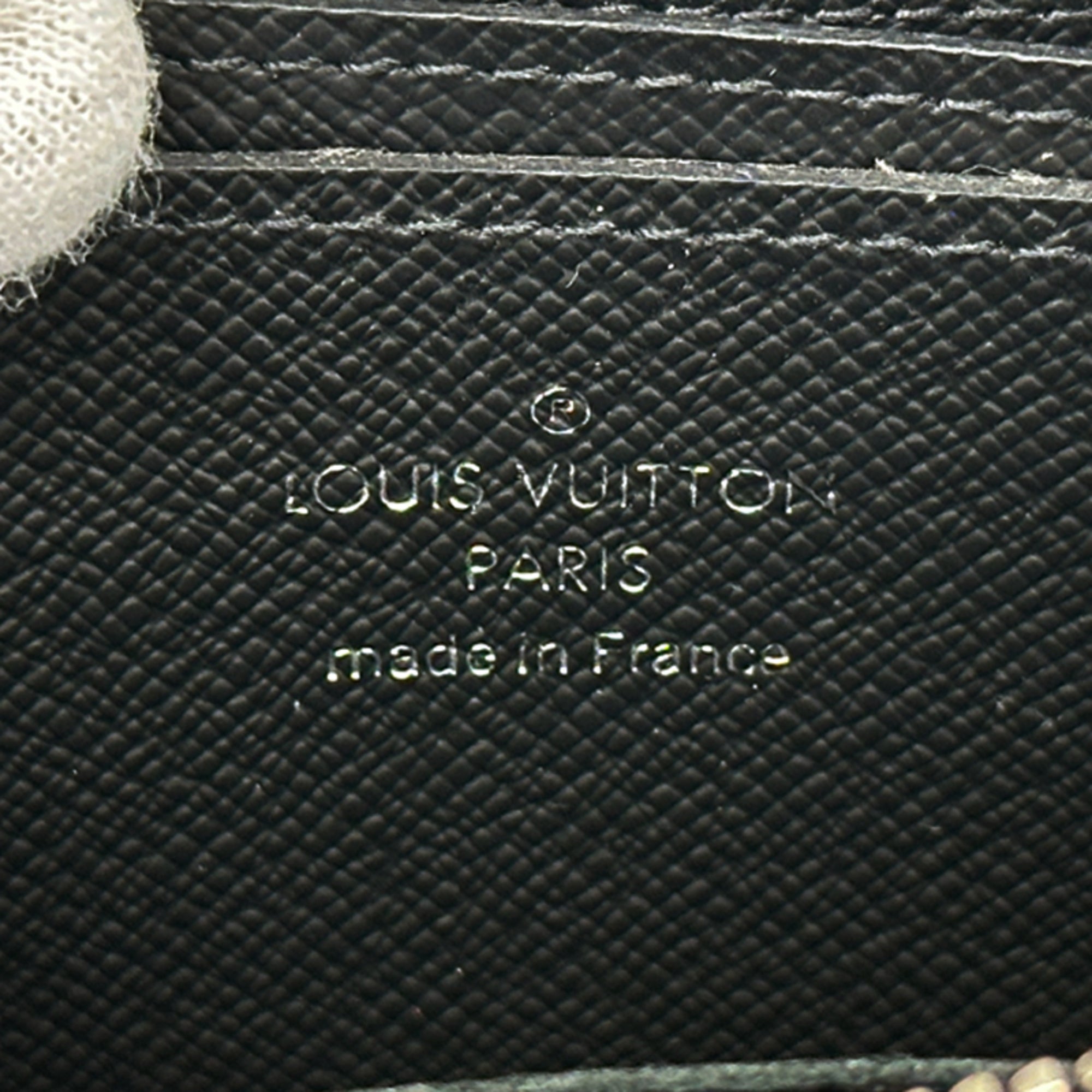 Louis Vuitton Ardoise Black Taiga Leather Coin Purse/Coin Case (Pre-Owned)