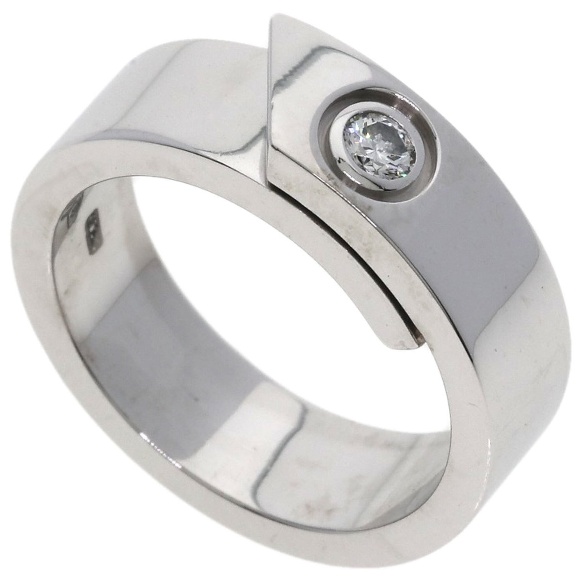 Cartier Silver White Gold (18K) Band Ring (Pre-Owned)