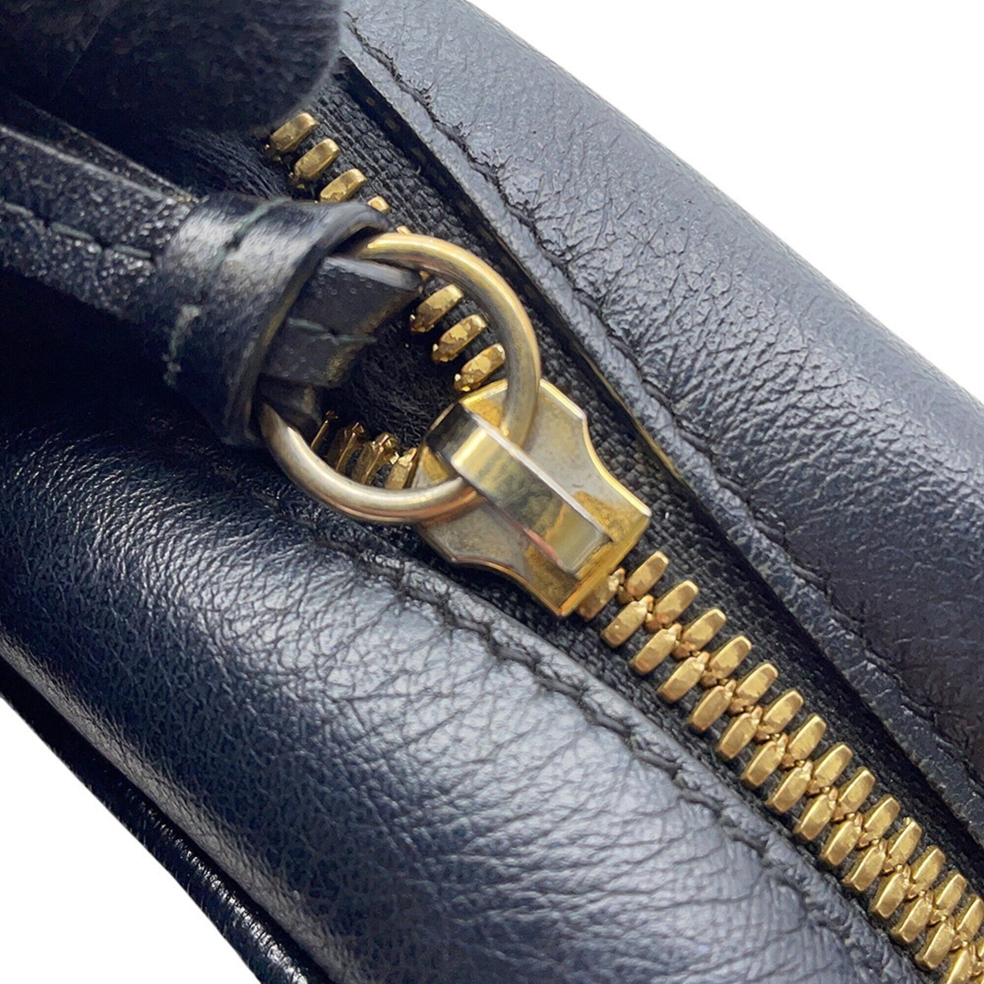 Gucci Beige Black Gg Canvas Handbag Shoulder Bag (Pre-Owned)