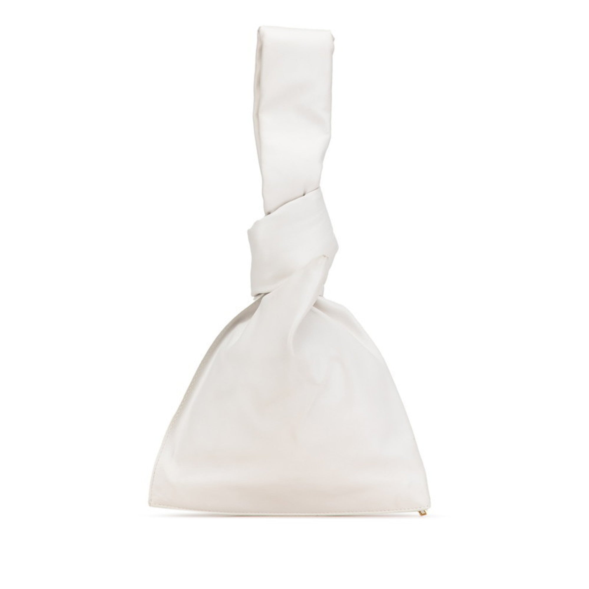 Bottega Veneta White Leather Handbag (Pre-Owned)