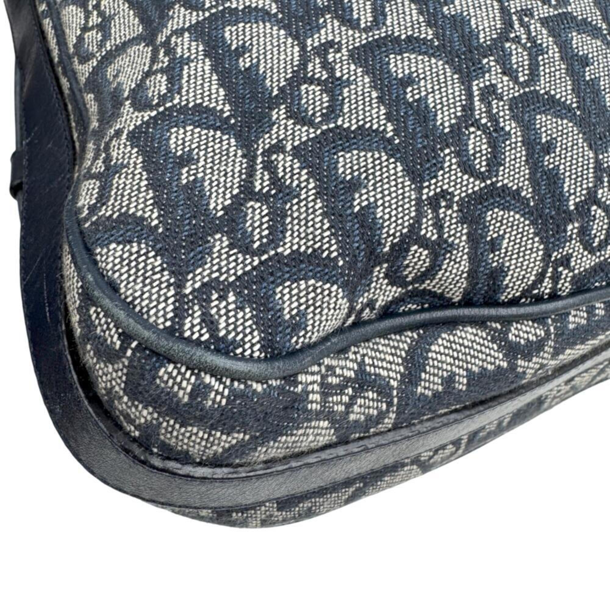 Christian Dior Blue Canvas Shoulder Bag (Pre-Owned)
