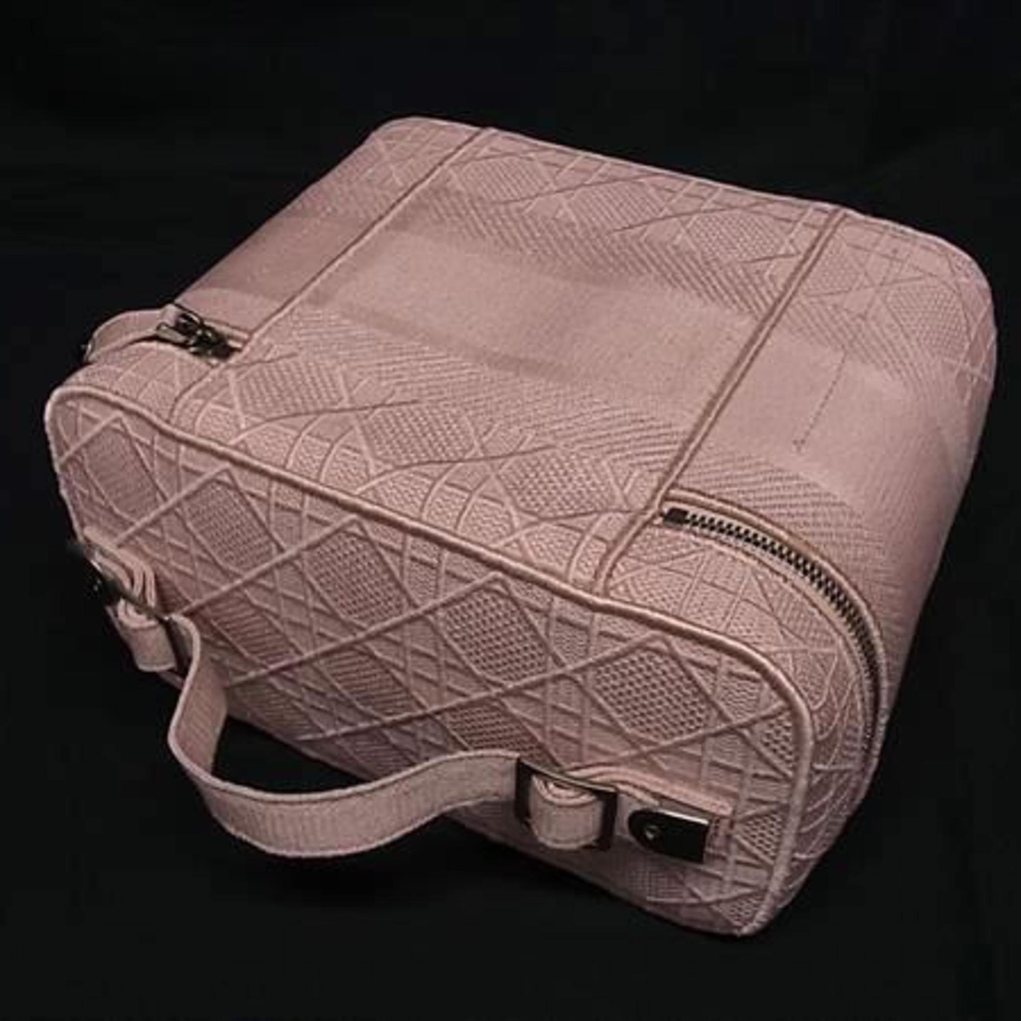 Christian Dior Pink Canvas Shoulder Bag Tote Bag Vanity Bag (Pre-Owned)