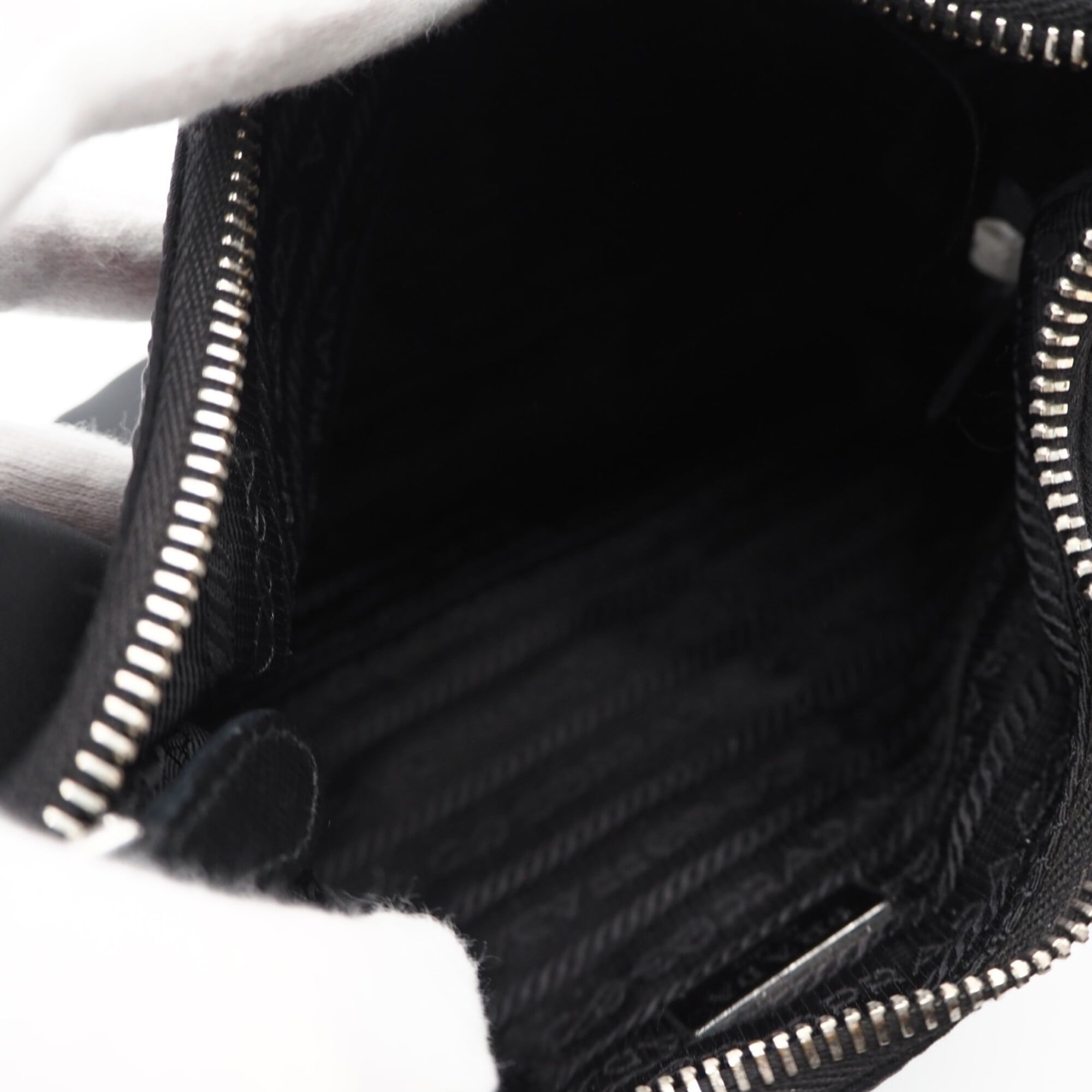 Prada Black Nylon Pouch Shoulder Bag (Pre-Owned)