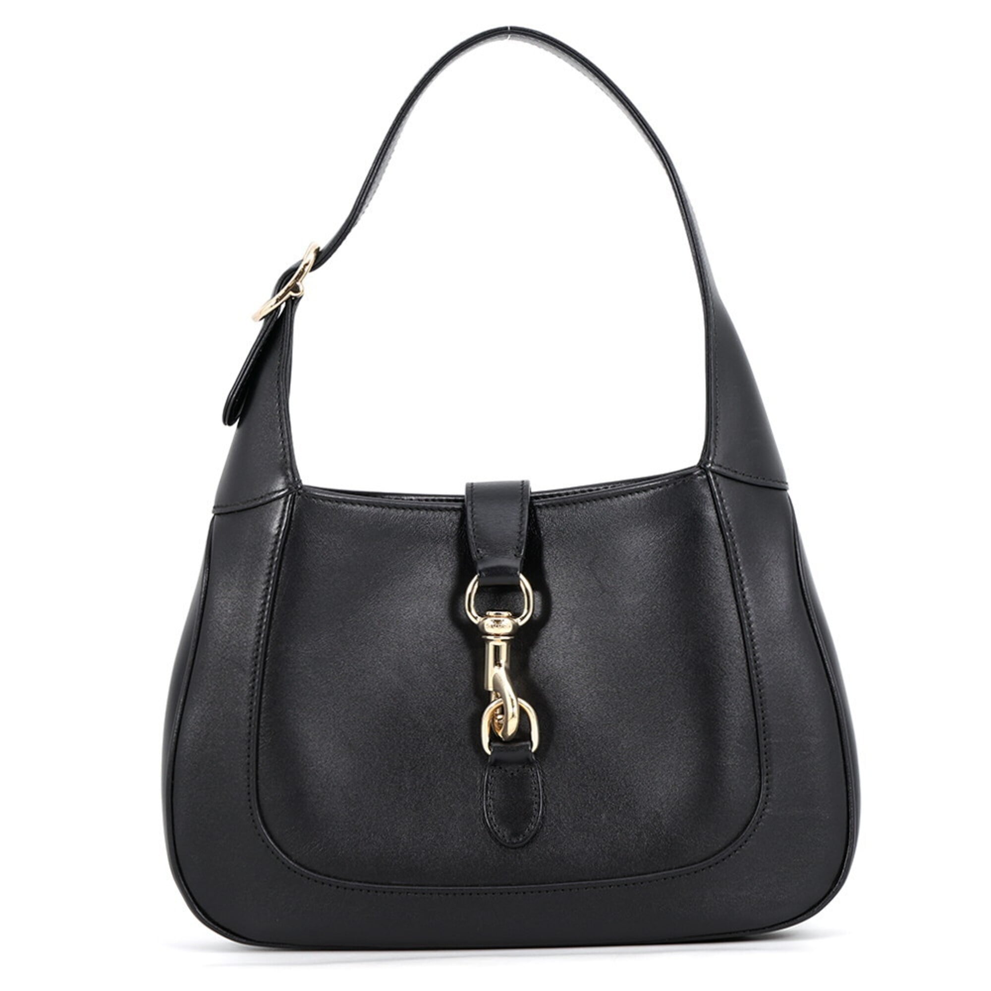 Gucci Black Leather Handbag Shoulder Bag (Pre-Owned)