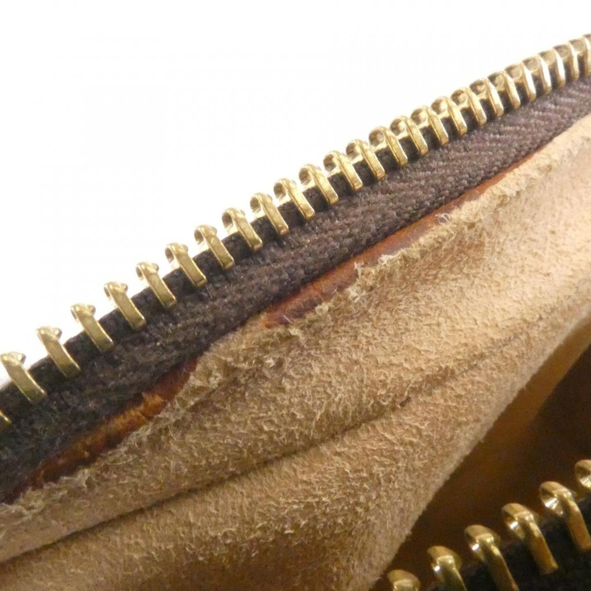Gucci Ophidia Beige Brown Gg Supreme Leather Shoulder Bag (Pre-Owned)