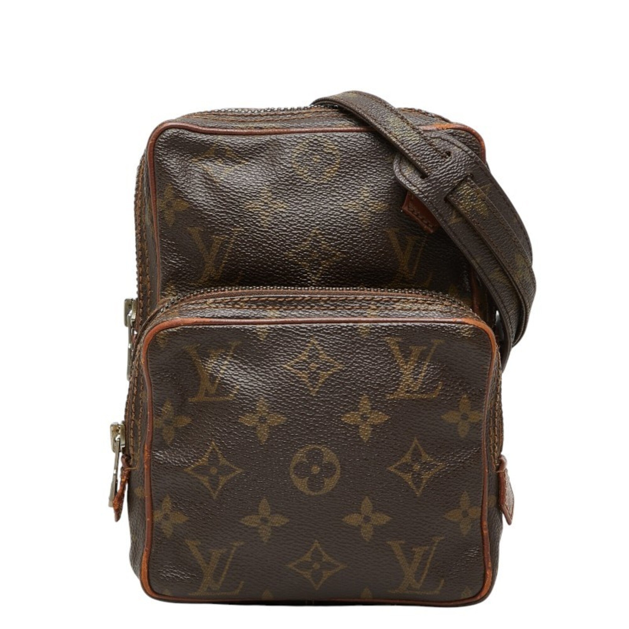 Louis Vuitton Brown Pvc Leather Shoulder Bag (Pre-Owned)