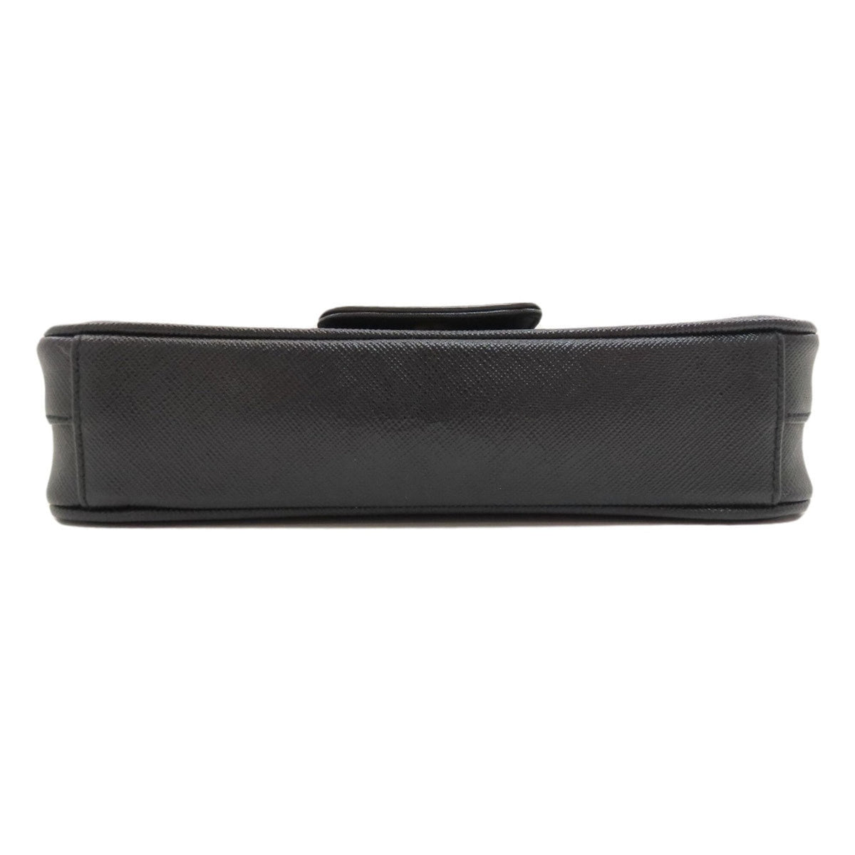 Prada Saffiano Black Saffiano Shoulder Bag (Pre-Owned)