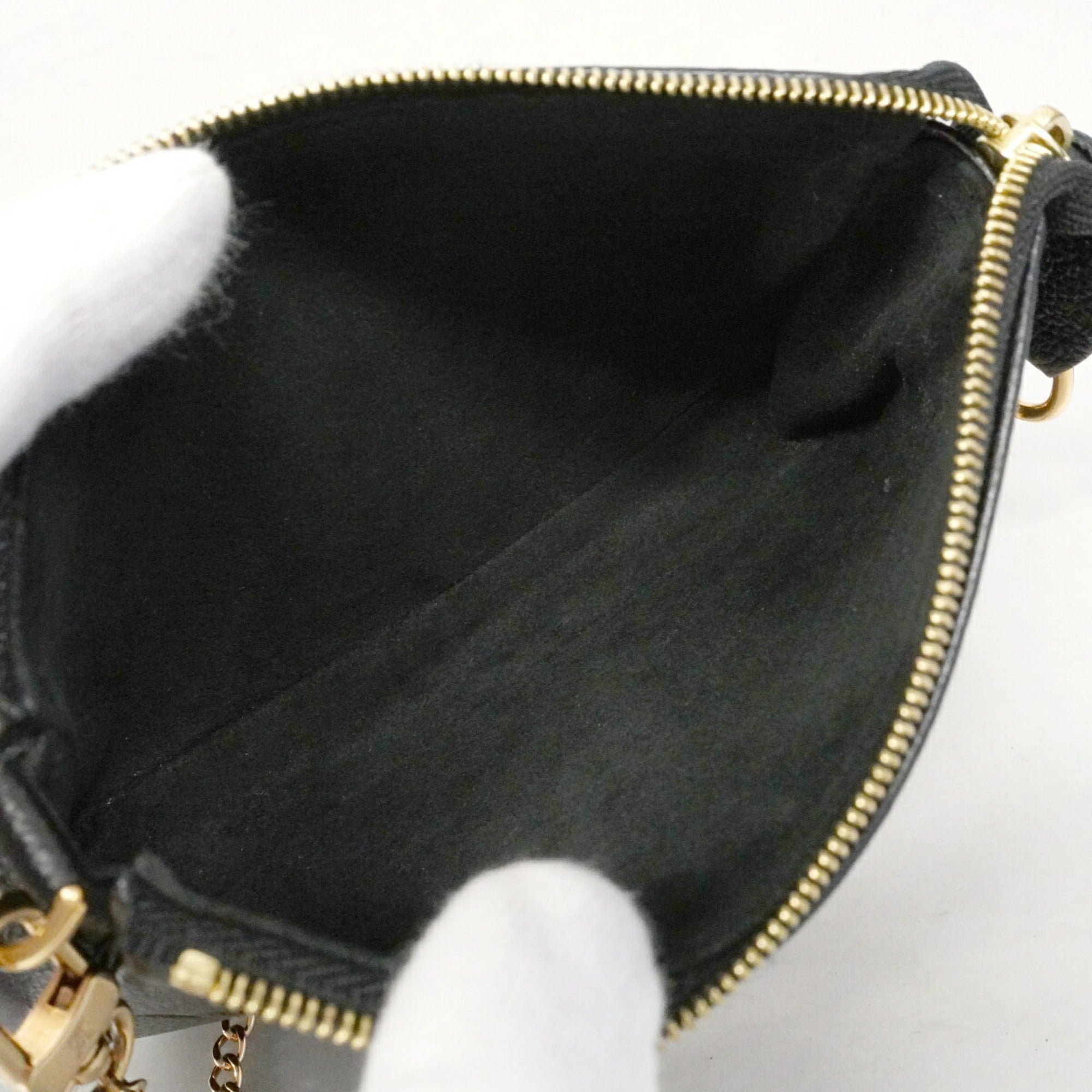 Louis Vuitton Cream Noir Pouch (Pre-Owned)