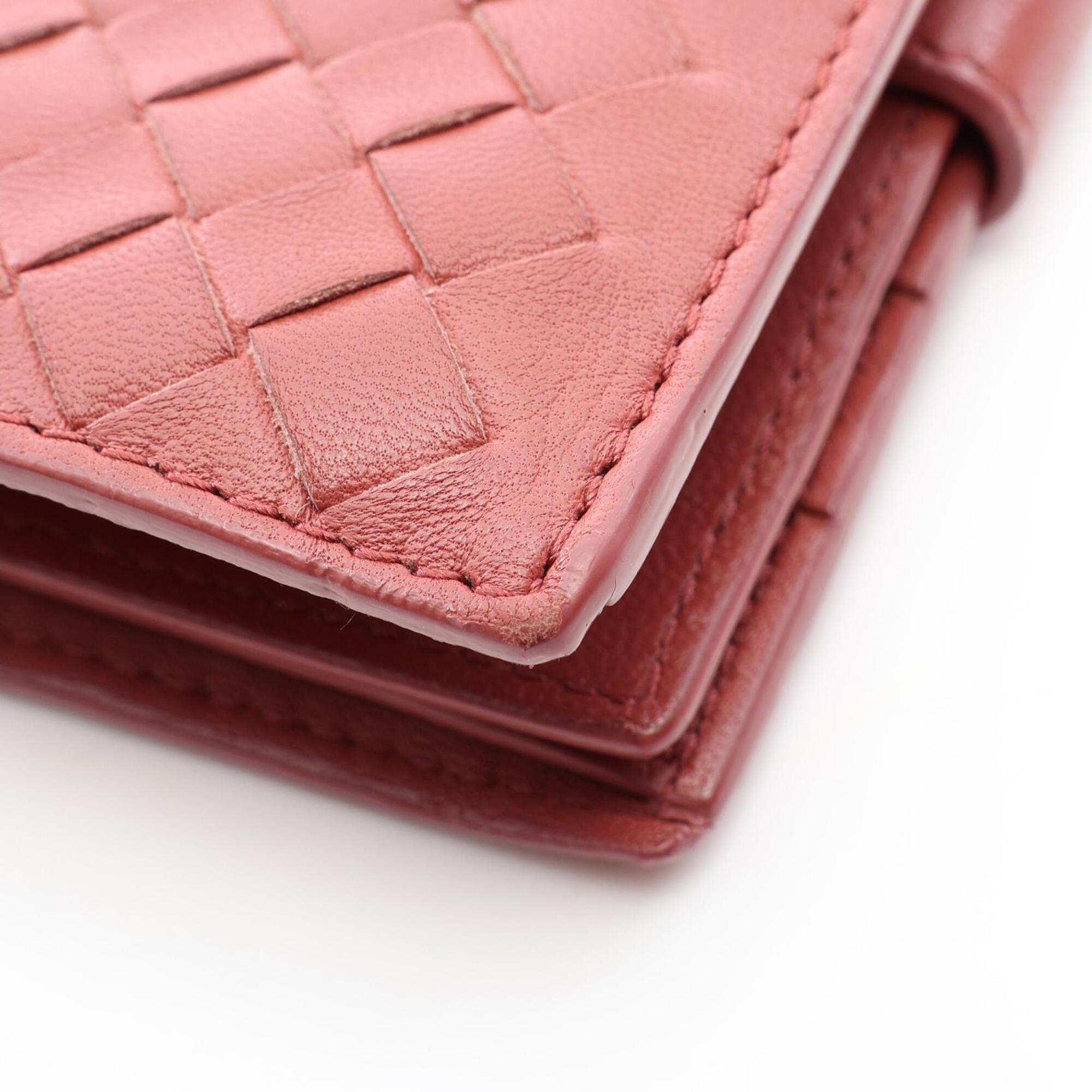 Bottega Veneta Bordeaux Intrecciato Wallet (Bi-Fold) (Pre-Owned)