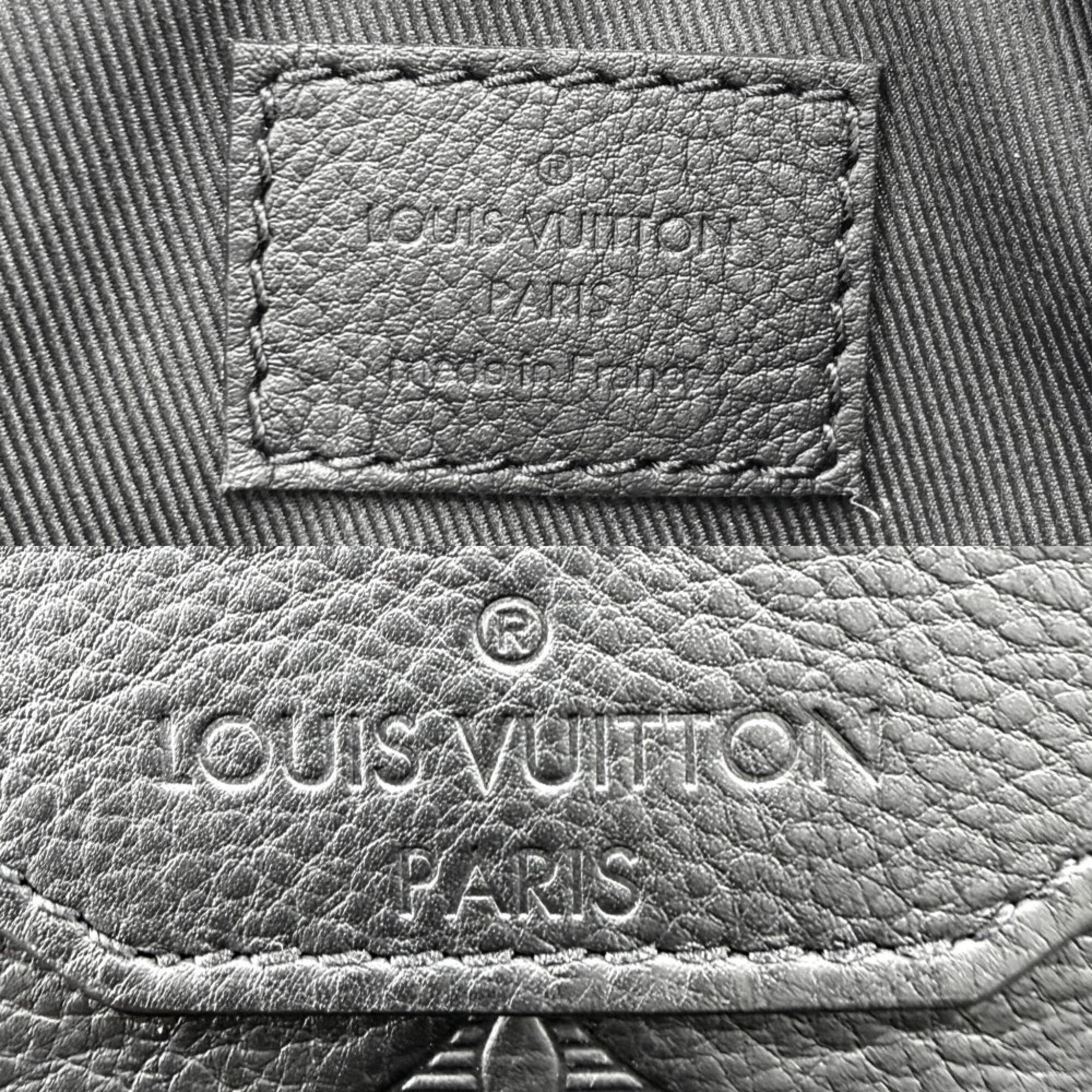 Louis Vuitton Noir Monogram Shadow Shoulder Bag (Pre-Owned)