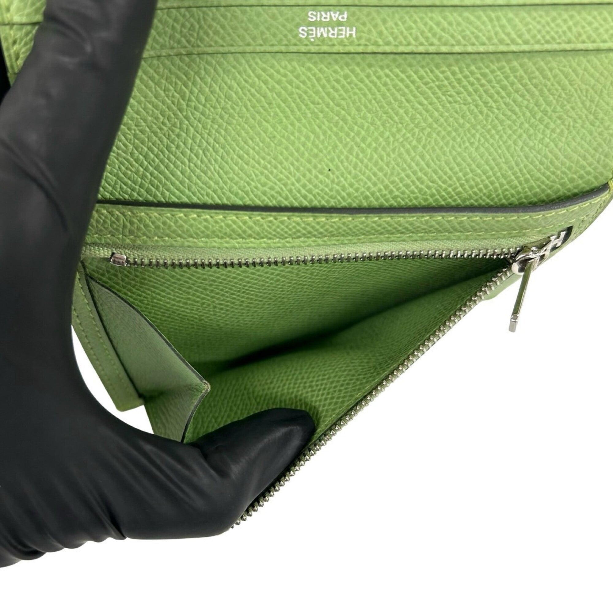 Hermes Green Epsom Leather Wallet (Bi-Fold) (Pre-Owned)