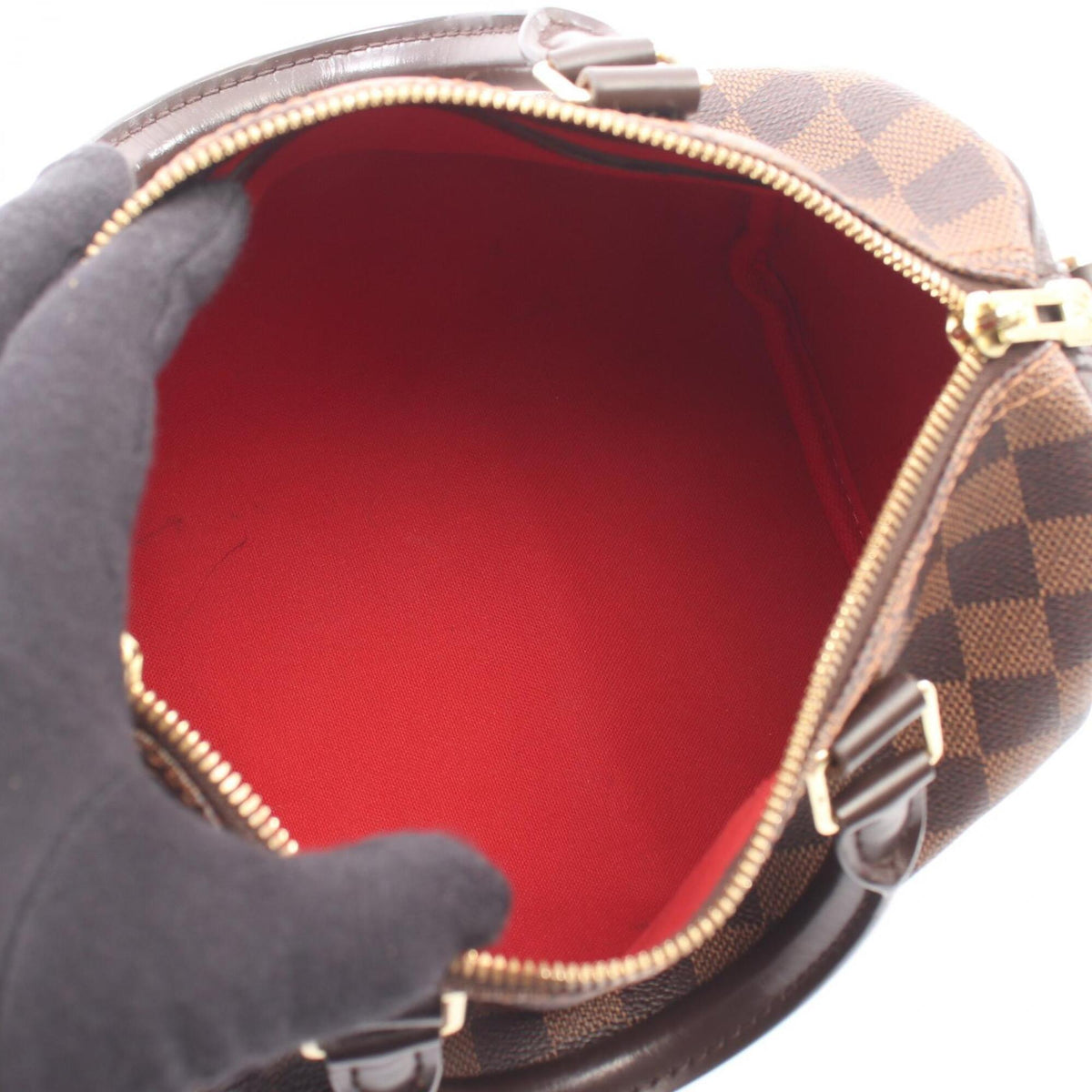 Louis Vuitton Brown Damier Canvas Coated Canvas Damier Canvas Leather Handbag (Pre-Owned)