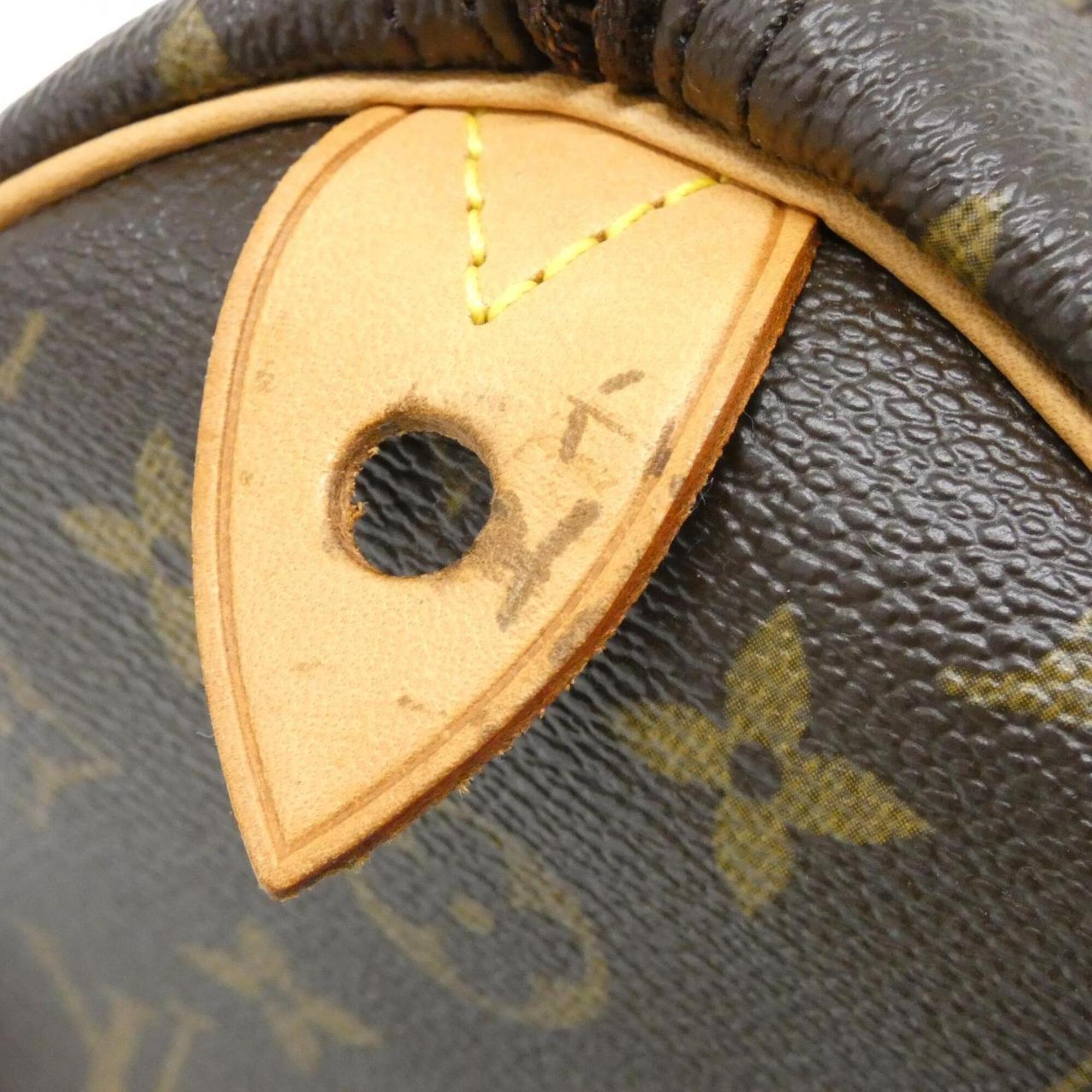 Louis Vuitton Marron Coated Canvas Boston Bag (Pre-Owned)