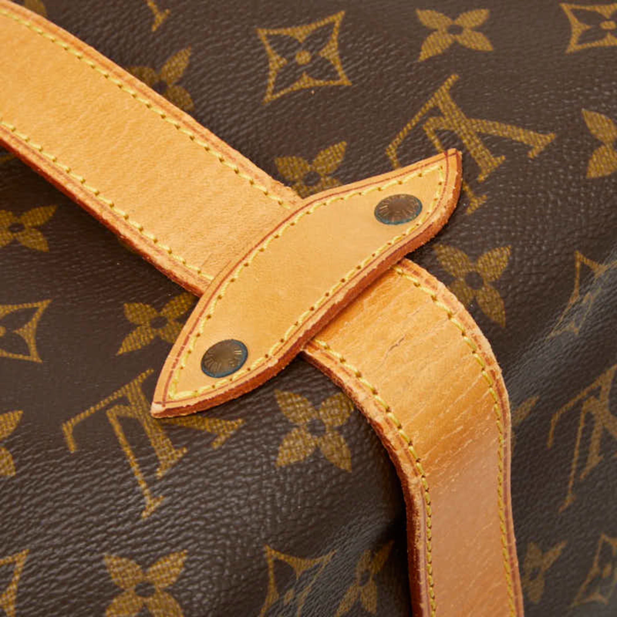 Louis Vuitton Brown Pvc Leather Messenger Bag Shoulder Bag (Pre-Owned)