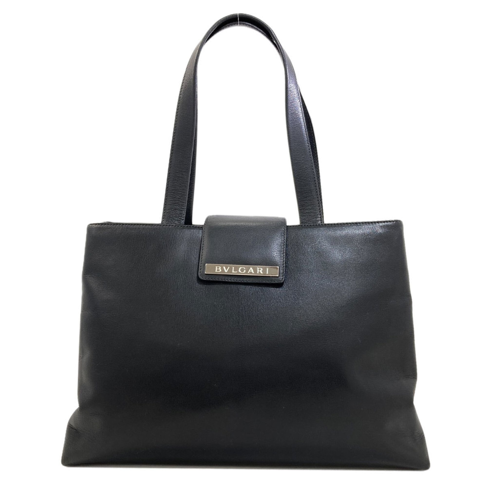 Bvlgari Black Leather Handbag (Pre-Owned)