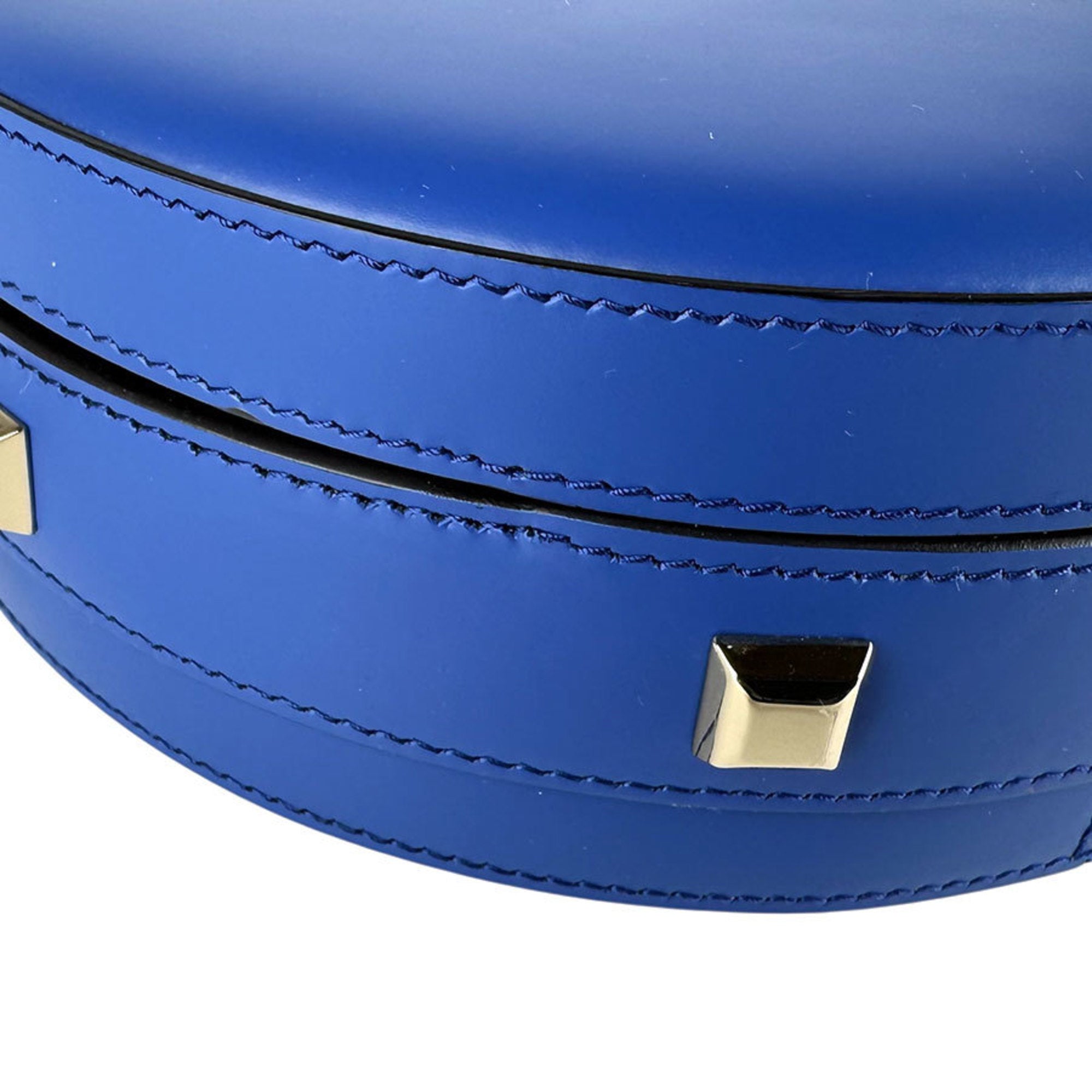 Salvatore Ferragamo Blue Leather Handbag Shoulder Bag (Pre-Owned)