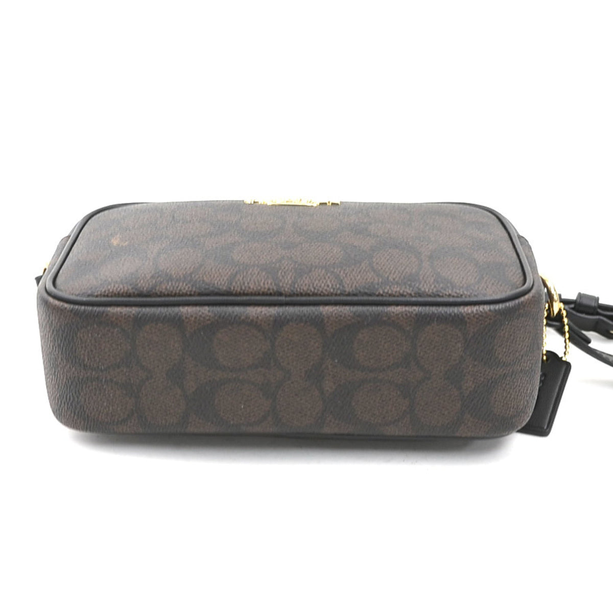 Coach Black Brown Leather Shoulder Bag (Pre-Owned)