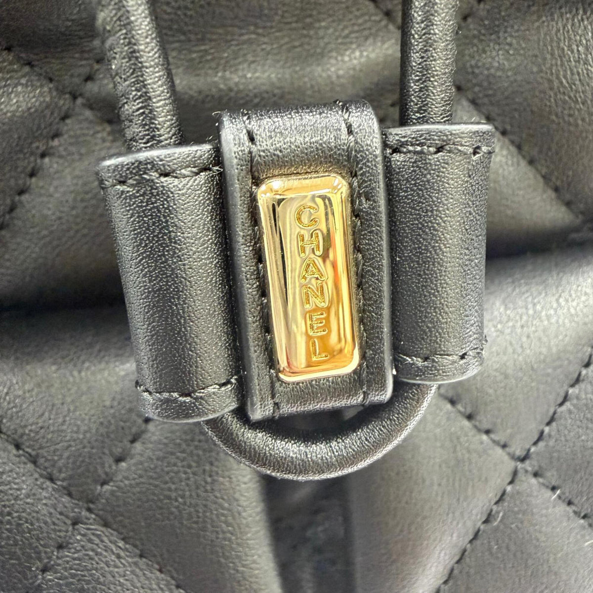 Chanel Black Leather Backpack (Pre-Owned)