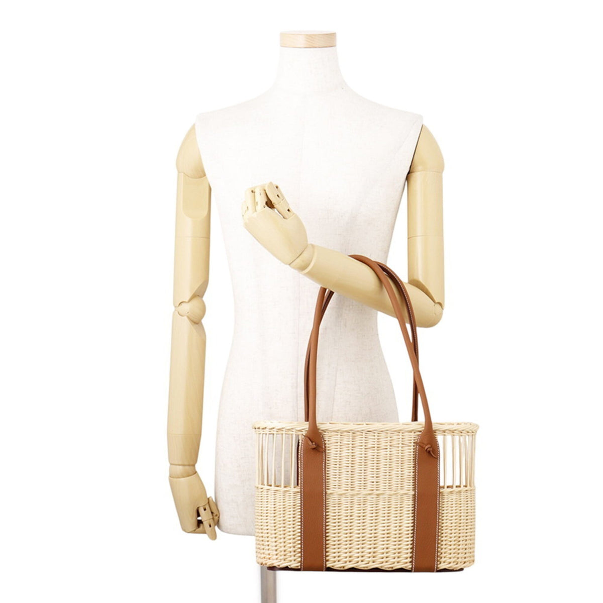 Hermes Gold Basket Handbag (Pre-Owned)