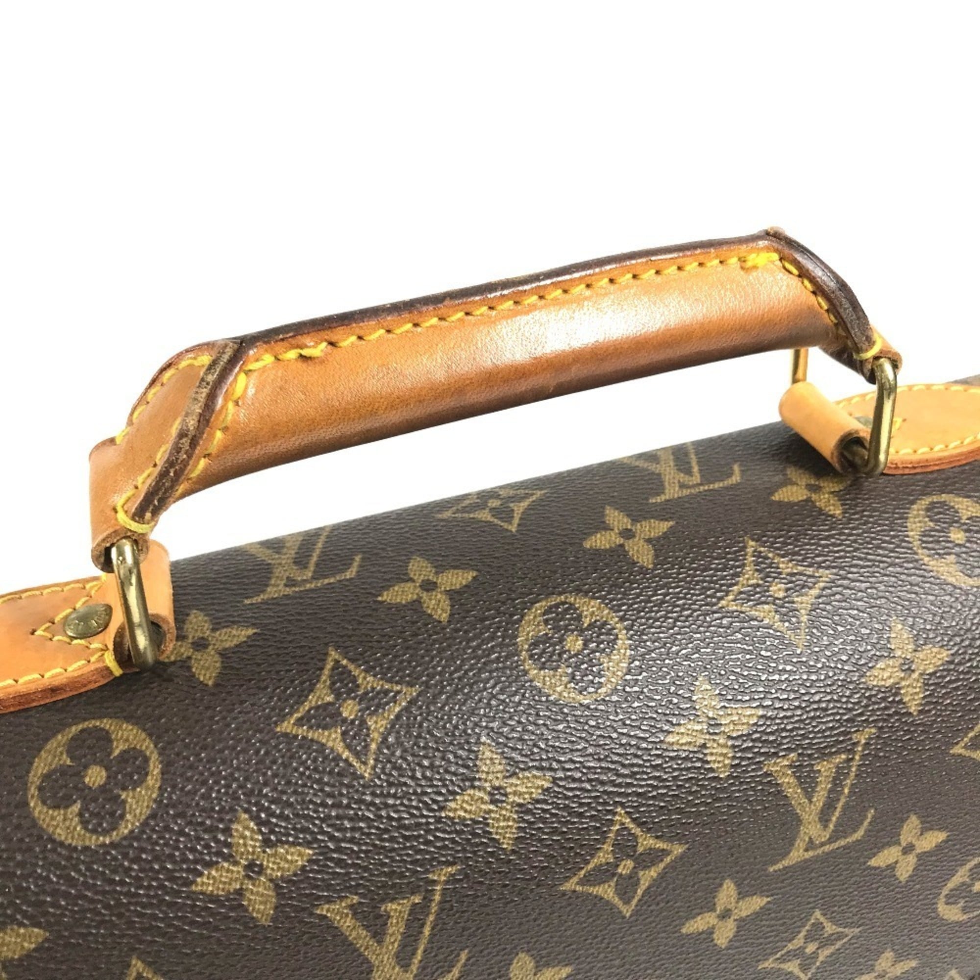 Louis Vuitton Brown Monogram Monogram Briefcase Handbag Tote Bag (Pre-Owned)