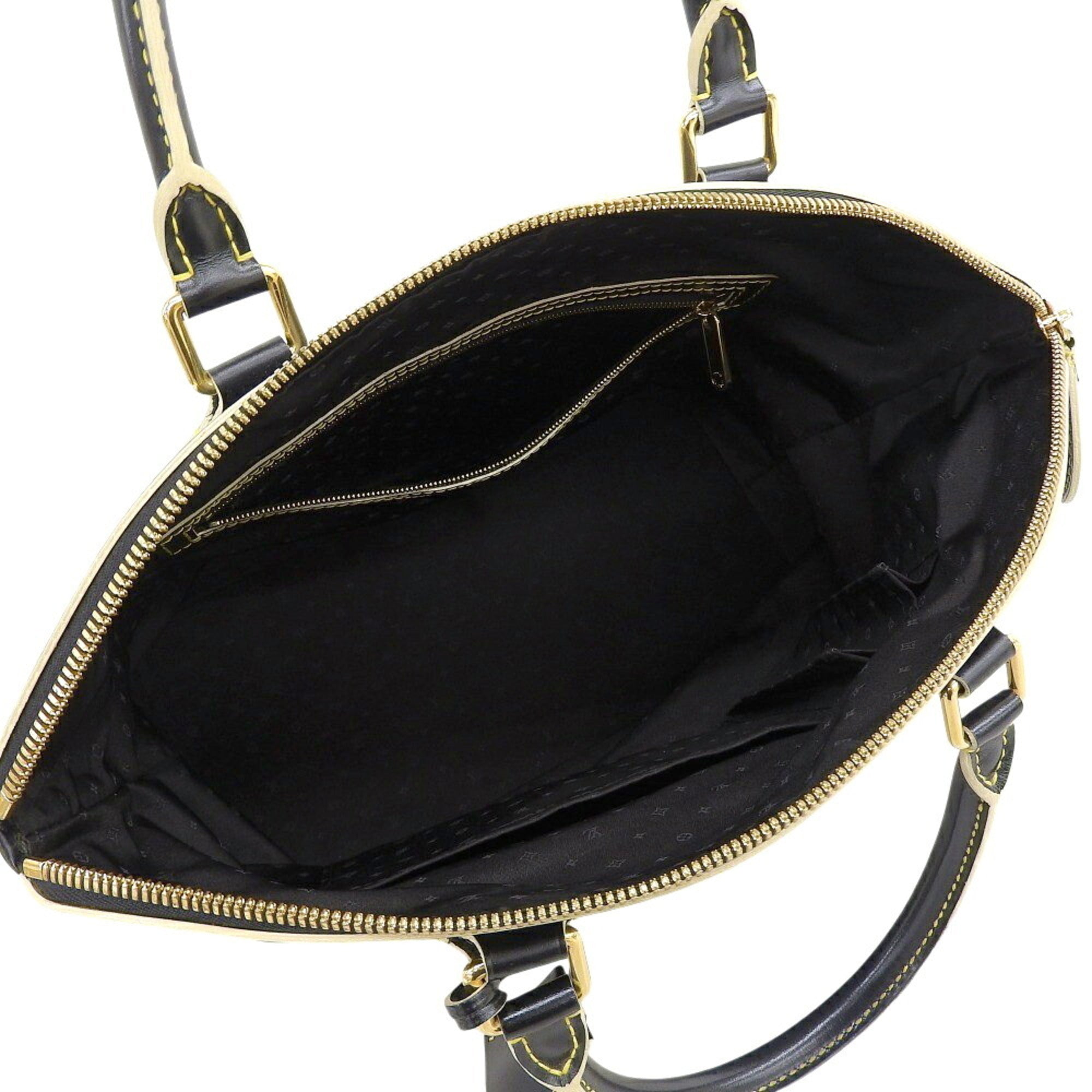 Louis Vuitton Black Noir Leather Handbag (Pre-Owned)