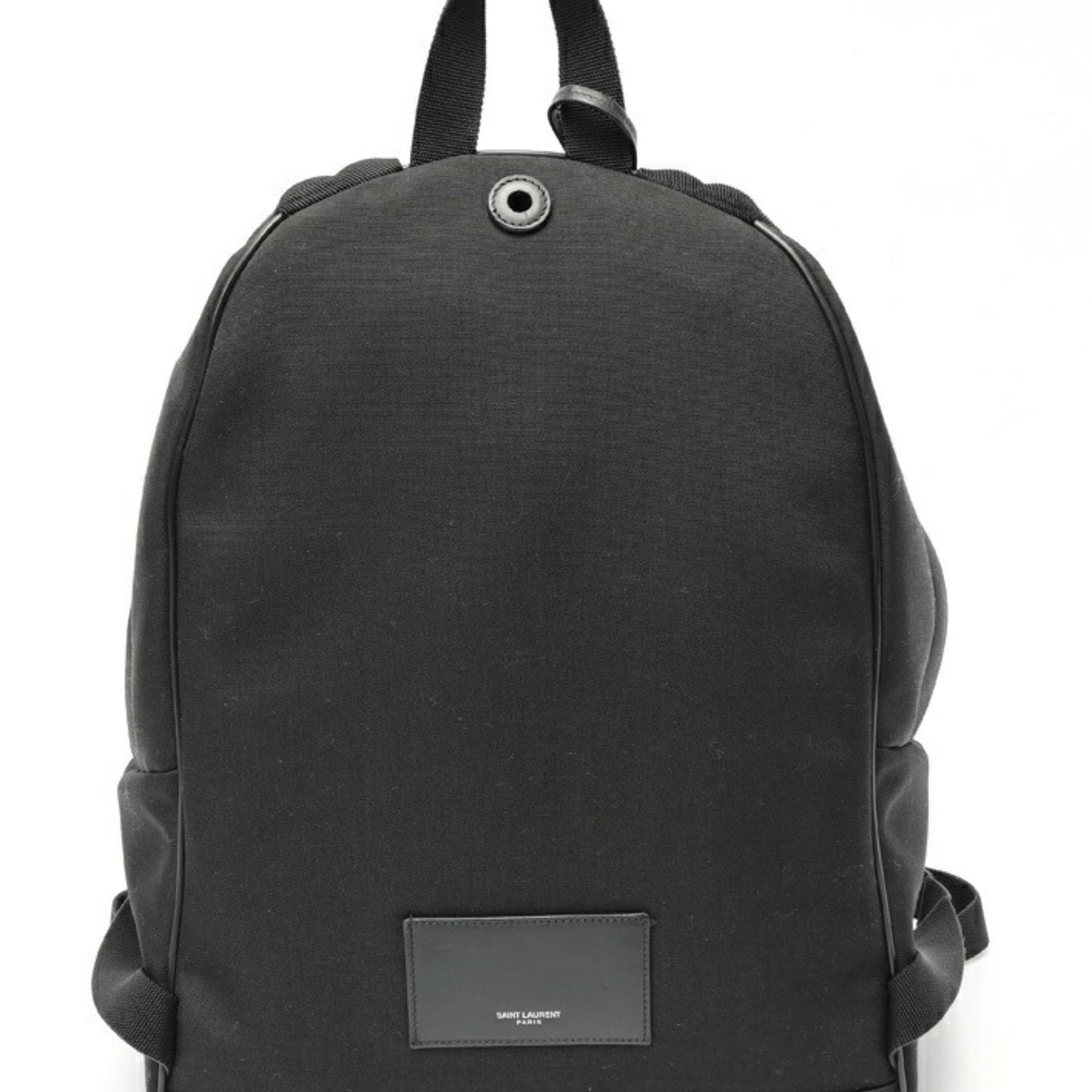 Saint Laurent Black Nylon Leather Backpack (Pre-Owned)