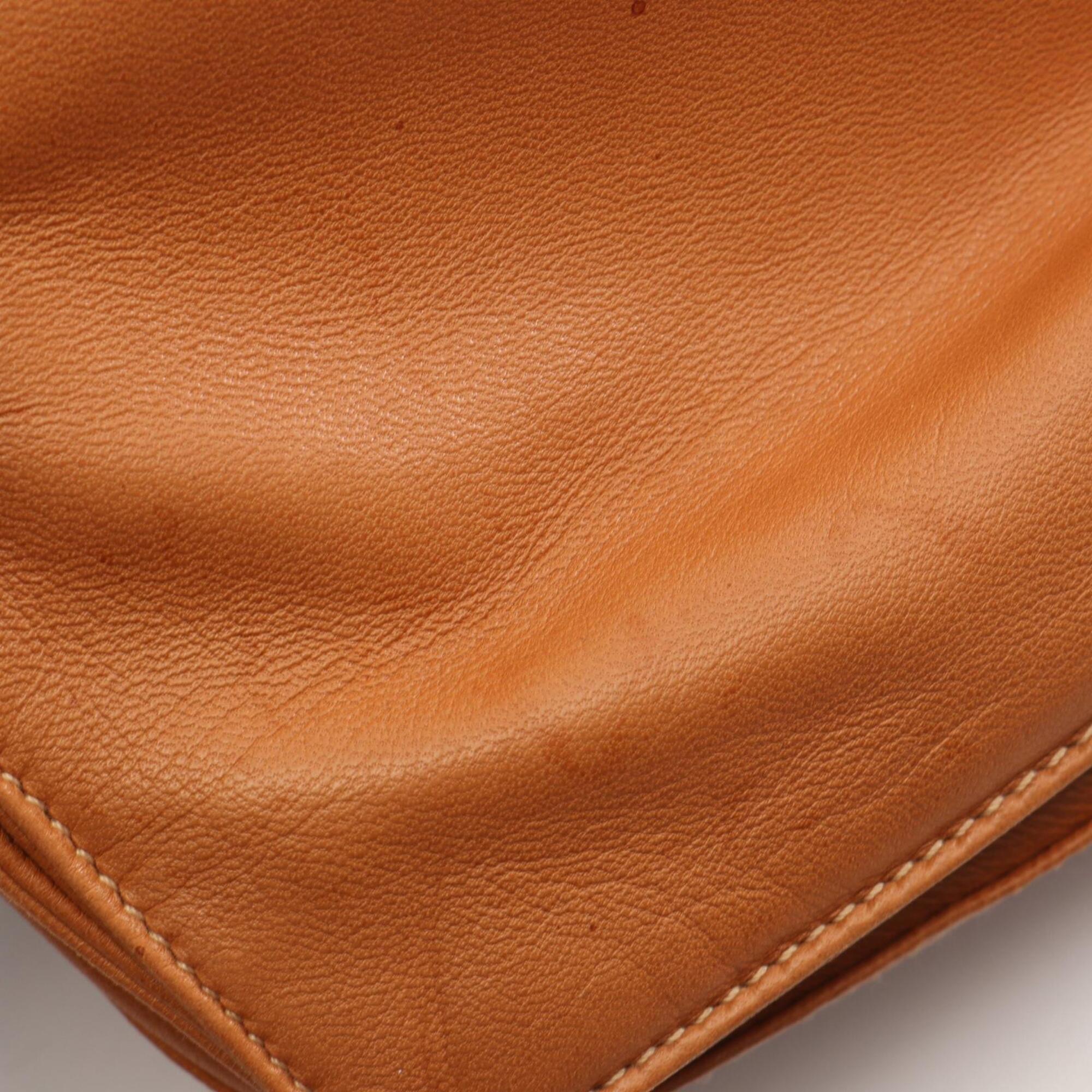Loewe Brown Leather Handbag Shoulder Bag (Pre-Owned)