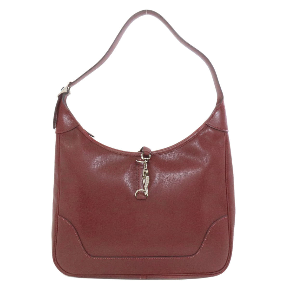 Hermes Rouge H Lisse Leather Shoulder Bag (Pre-Owned)