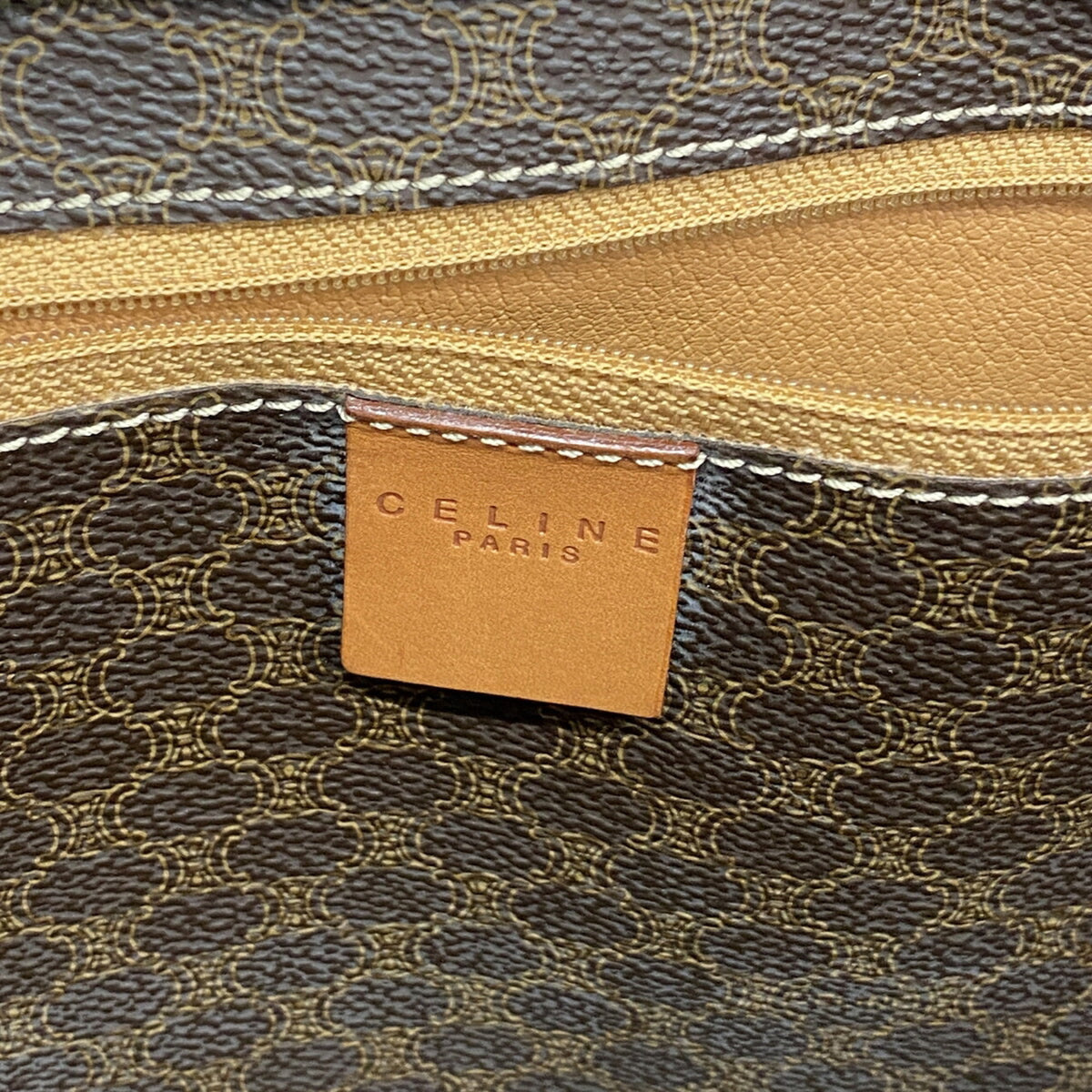 Celine Brown Pvc Tote Bag (Pre-Owned)