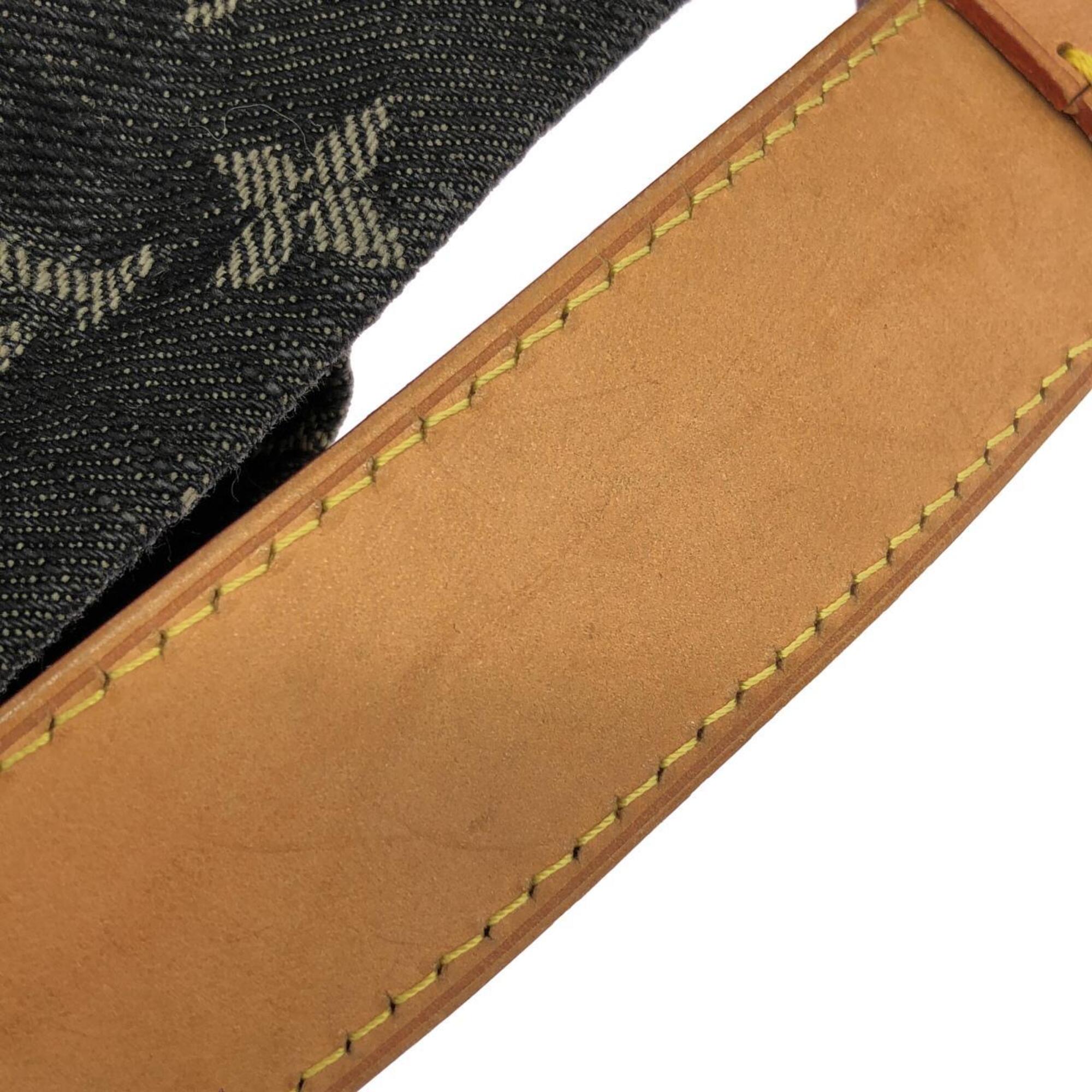 Louis Vuitton Black Monogram Denim Shoulder Bag (Pre-Owned)
