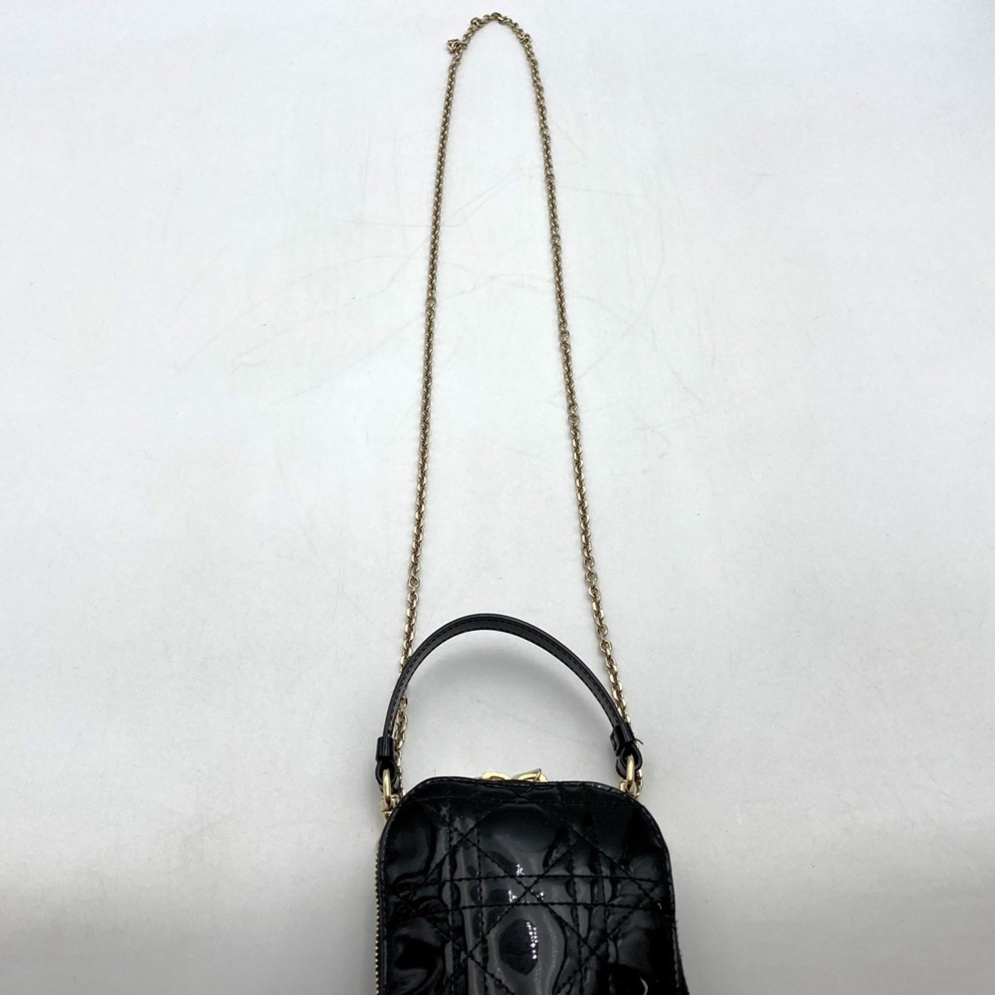 Christian Dior Black Patent Leather Pouch (Pre-Owned)
