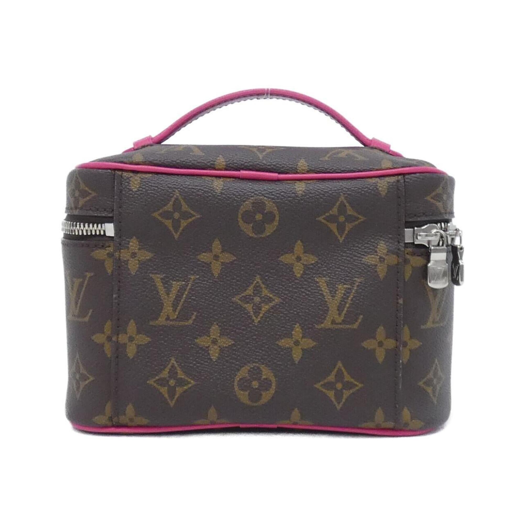 Louis Vuitton Brown Pink Coated Canvas Handbag (Pre-Owned)
