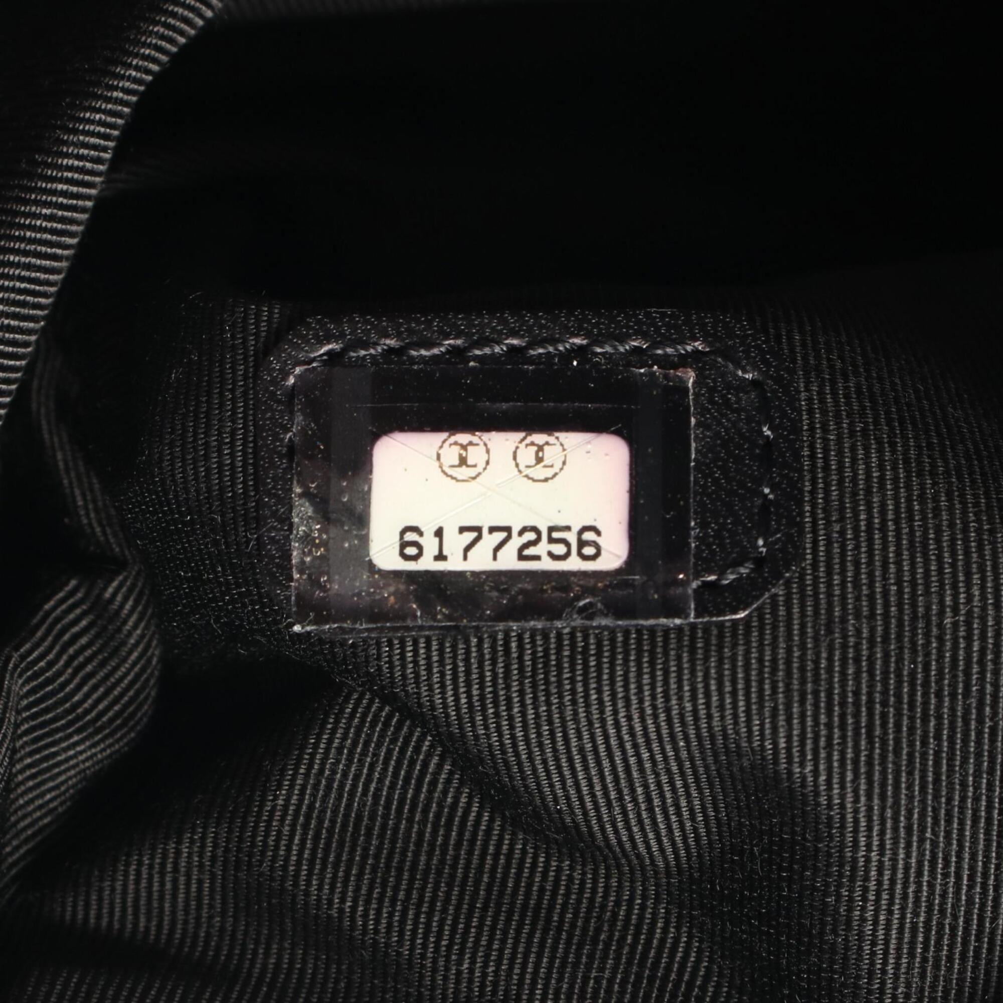 Chanel Black Leather Handbag Tote Bag (Pre-Owned)