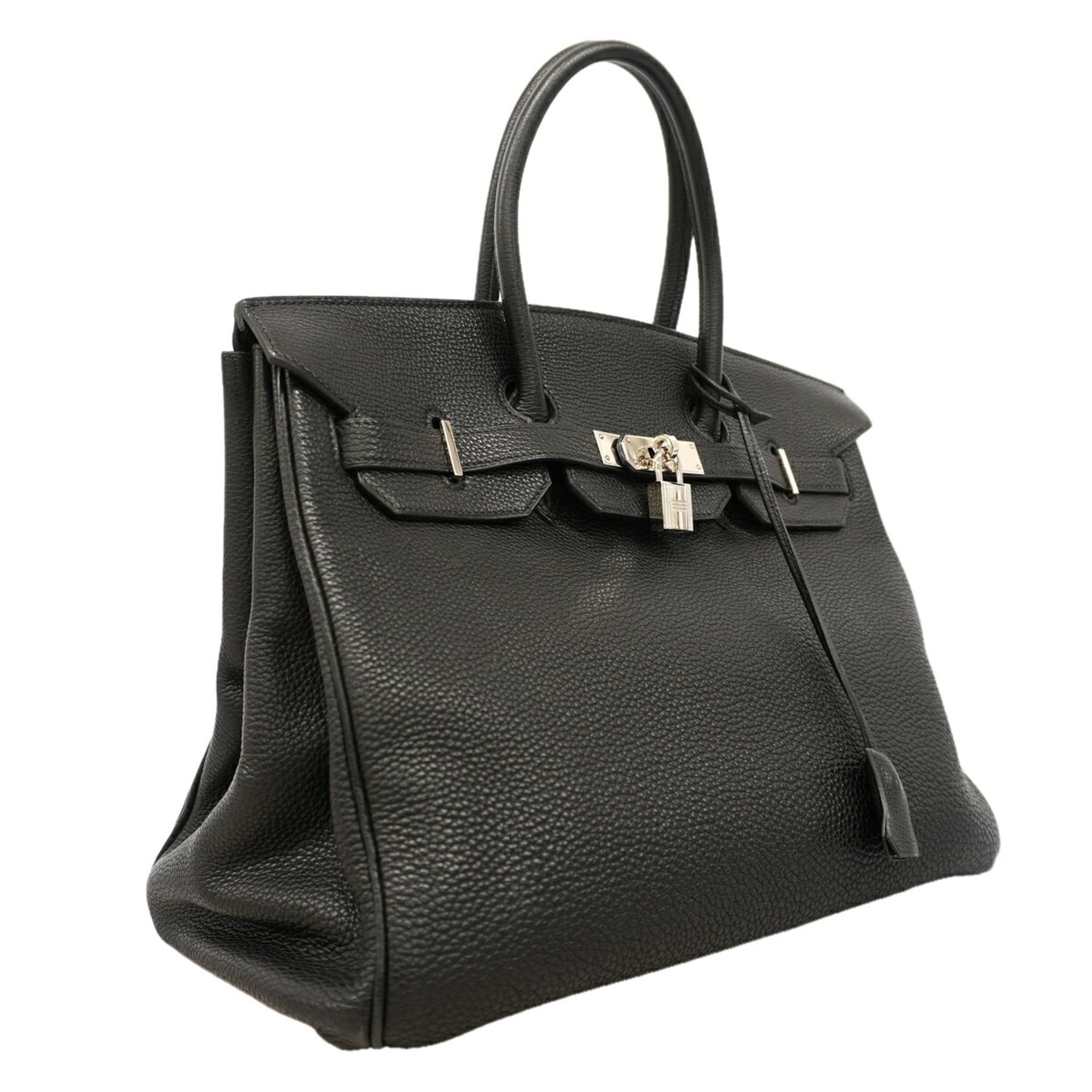 Hermes Black Togo Leather Handbag (Pre-Owned)