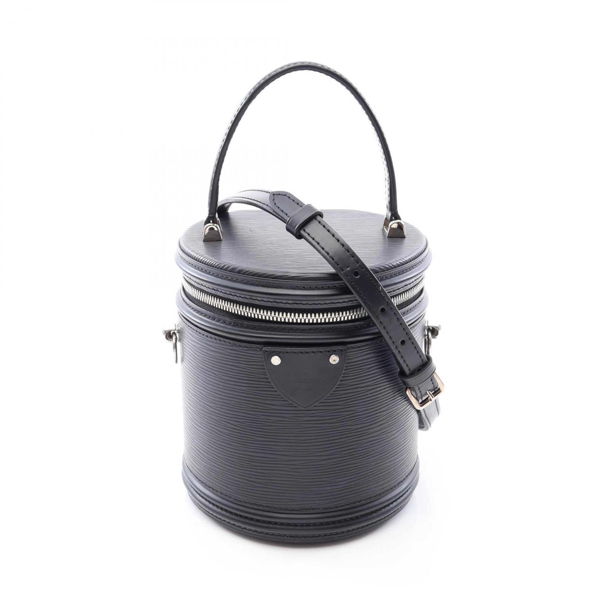 Louis Vuitton Black Noir Leather Handbag (Pre-Owned)