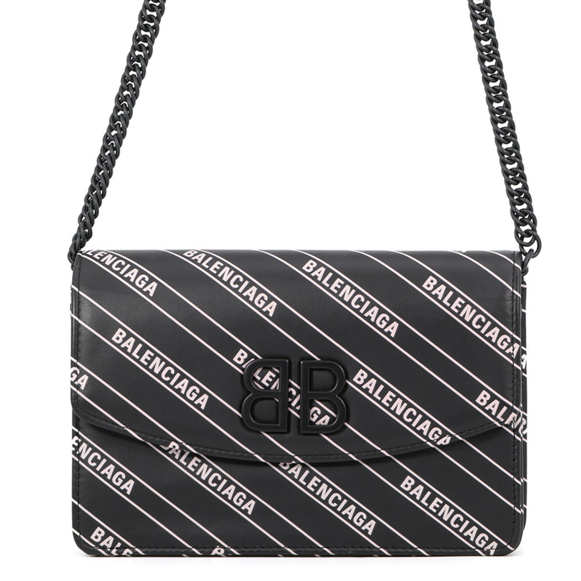 Balenciaga Black Leather Handbag Shoulder Bag (Pre-Owned)