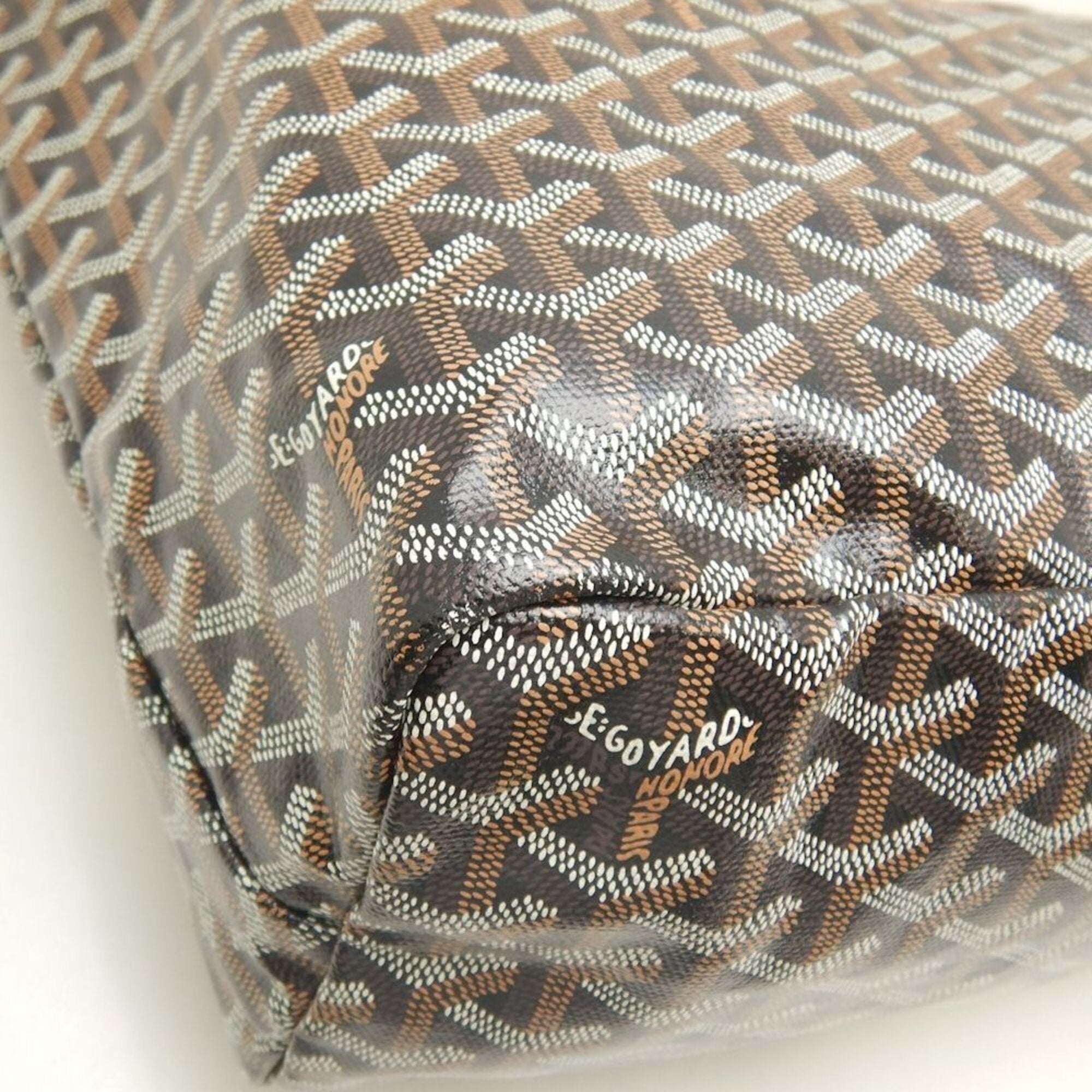 Goyard Saint Louis Black Coated Canvas Tote Bag (Pre-Owned)